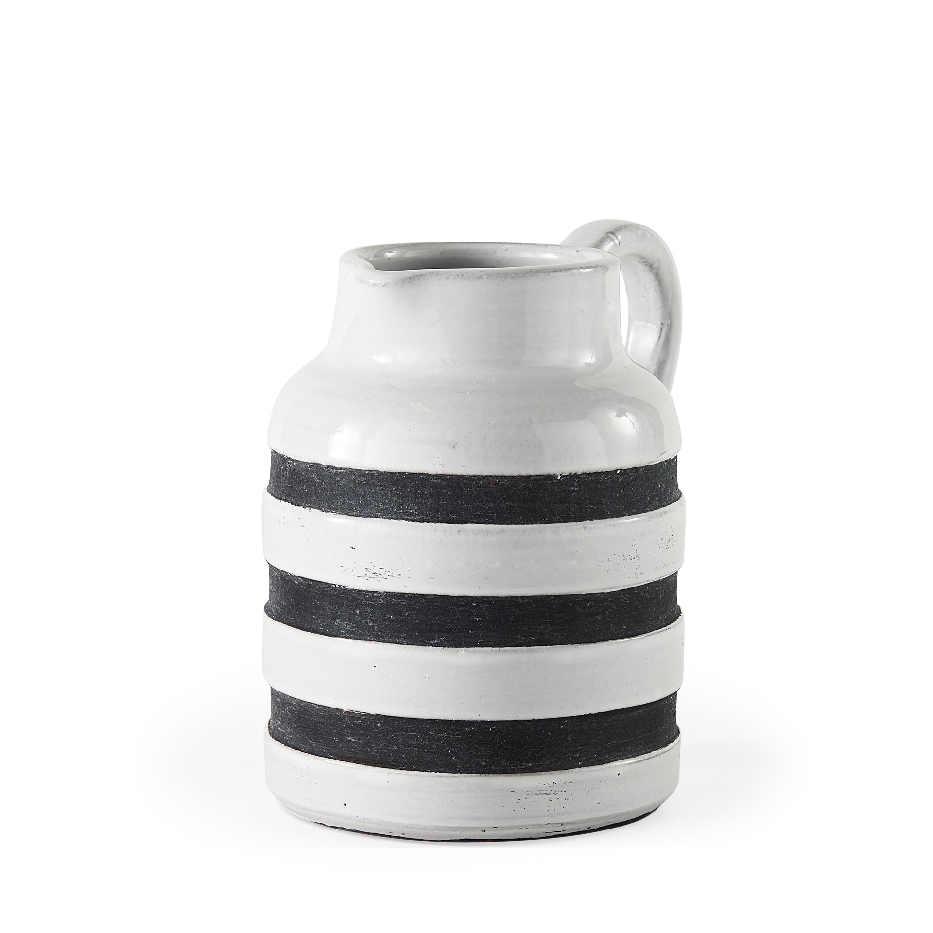Harmon I Small White with Charcoal Stripes Ceramic Jug Jugs Mercana , Black Friday Sale Mercana Furniture Sale, Old Bones Co, Mid Century Furniture Sale, Four Hands Furniture, Black Friday Sale Harmon I Small White with Charcoal Stripes Ceramic Jug,Gus Sale, Perigold Harmon I Small White with Charcoal Stripes Ceramic Jug Jugs Black Friday Sale , Perigold Sale Harmon I Small White with Charcoal Stripes Ceramic Jug,Harmon I Small White with Charcoal Stripes Ceramic Jug Lulu and Georgia, Burke Decor Sale Harmo