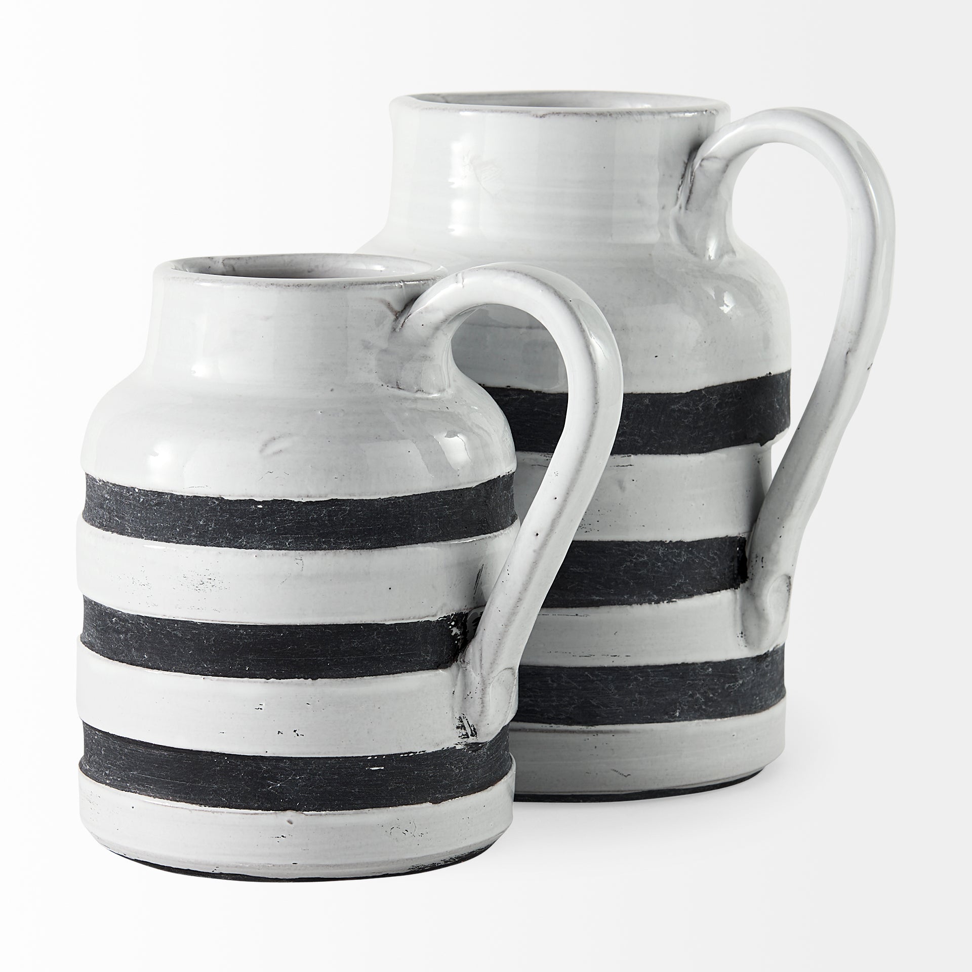 Harmon I Small White with Charcoal Stripes Ceramic Jug Jugs Mercana , Black Friday Sale Mercana Furniture Sale, Old Bones Co, Mid Century Furniture Sale, Four Hands Furniture, Black Friday Sale Harmon I Small White with Charcoal Stripes Ceramic Jug,Gus Sale, Perigold Harmon I Small White with Charcoal Stripes Ceramic Jug Jugs Black Friday Sale , Perigold Sale Harmon I Small White with Charcoal Stripes Ceramic Jug,Harmon I Small White with Charcoal Stripes Ceramic Jug Lulu and Georgia, Burke Decor Sale Harmo