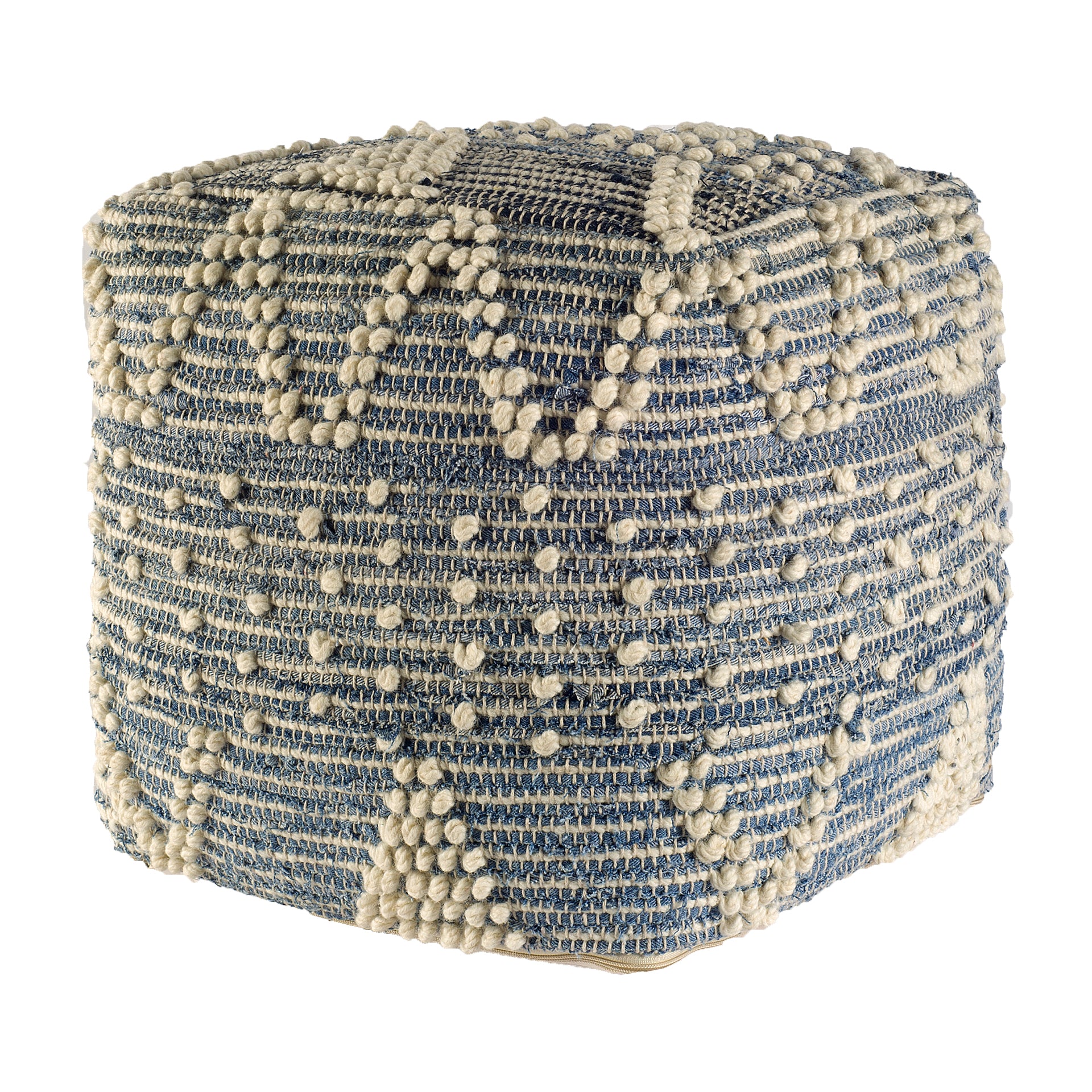 Rofi Blue Denim and Cream Cotton Stitched Square Pouf Poufs Mercana , Black Friday Sale Mercana Furniture Sale, Old Bones Co, Mid Century Furniture Sale, Four Hands Furniture, Black Friday Sale Rofi Blue Denim and Cream Cotton Stitched Square Pouf,Gus Sale, Perigold Rofi Blue Denim and Cream Cotton Stitched Square Pouf Poufs Black Friday Sale , Perigold Sale Rofi Blue Denim and Cream Cotton Stitched Square Pouf,Rofi Blue Denim and Cream Cotton Stitched Square Pouf Lulu and Georgia, Burke Decor Sale Rofi Blu