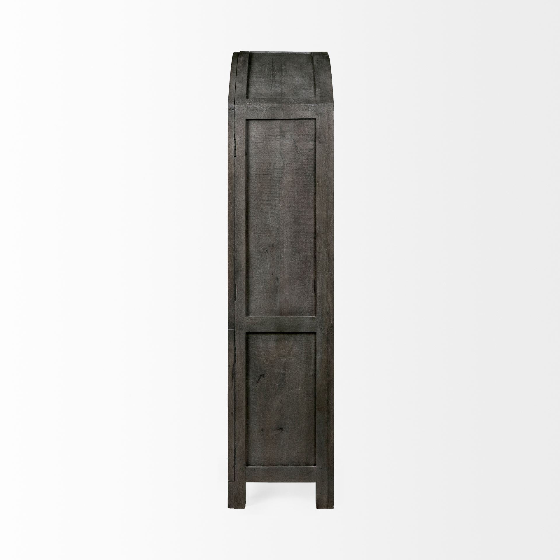 Barrett Gray Solid Wood Display Cabinet
