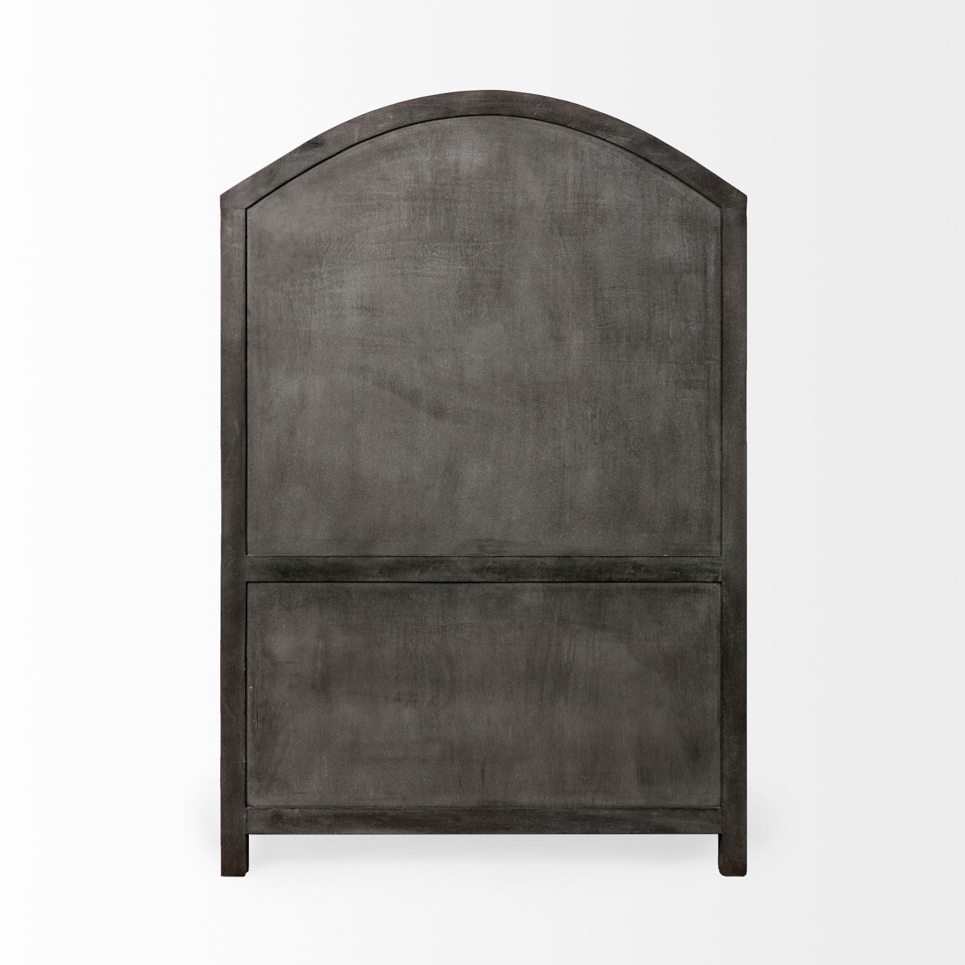 Barrett Gray Solid Wood Display Cabinet