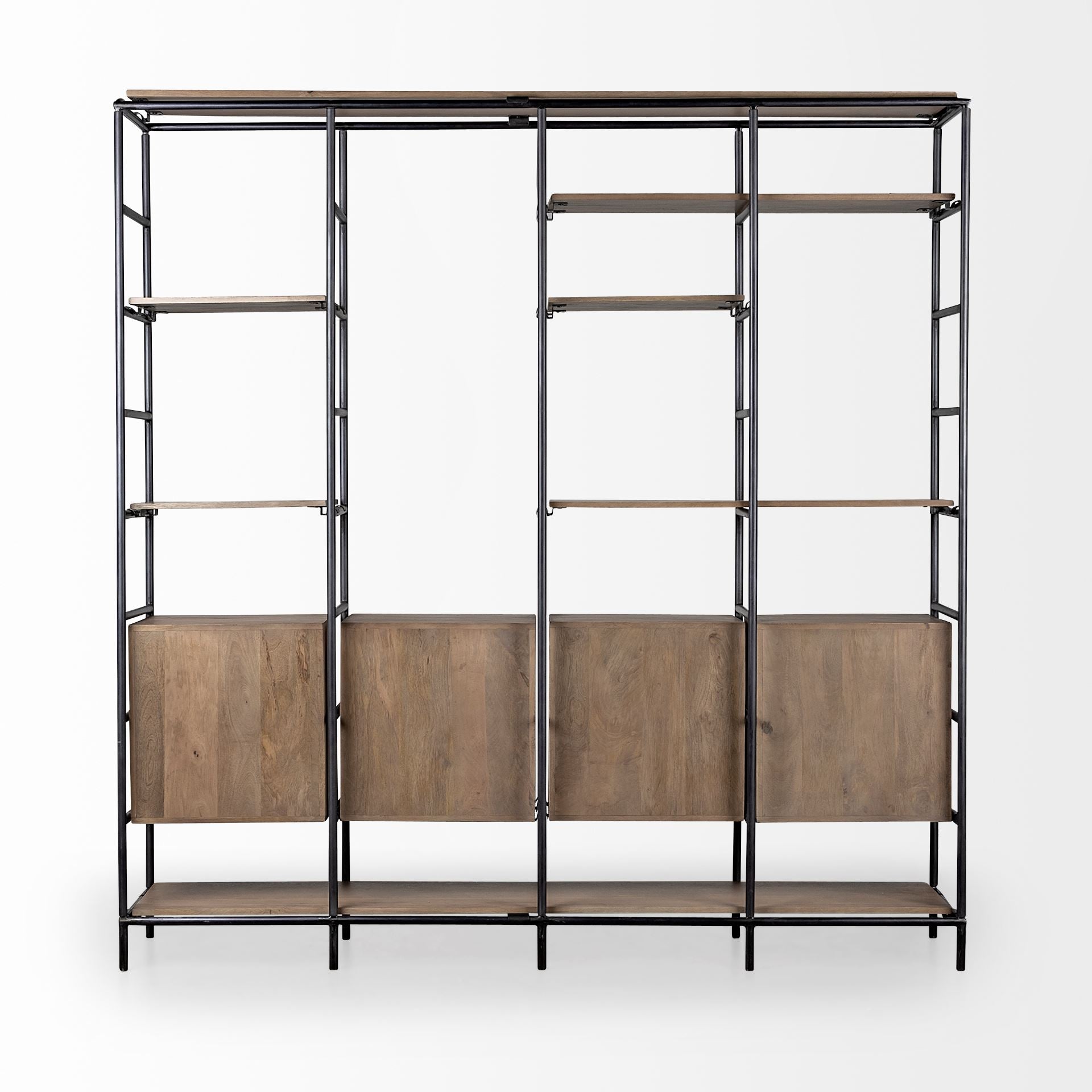 Darius Medium Brown Wood and Metal Multi-Shelf Shelving Unit Bookcases & Shelves Mercana , Black Friday Sale Mercana Furniture Sale, Old Bones Co, Mid Century Furniture Sale, Four Hands Furniture, Black Friday Sale Darius Medium Brown Wood and Metal Multi-Shelf Shelving Unit,Gus Sale, Perigold Darius Medium Brown Wood and Metal Multi-Shelf Shelving Unit Bookcases & Shelves Black Friday Sale , Perigold Sale Darius Medium Brown Wood and Metal Multi-Shelf Shelving Unit,Darius Medium Brown Wood and Metal Multi-