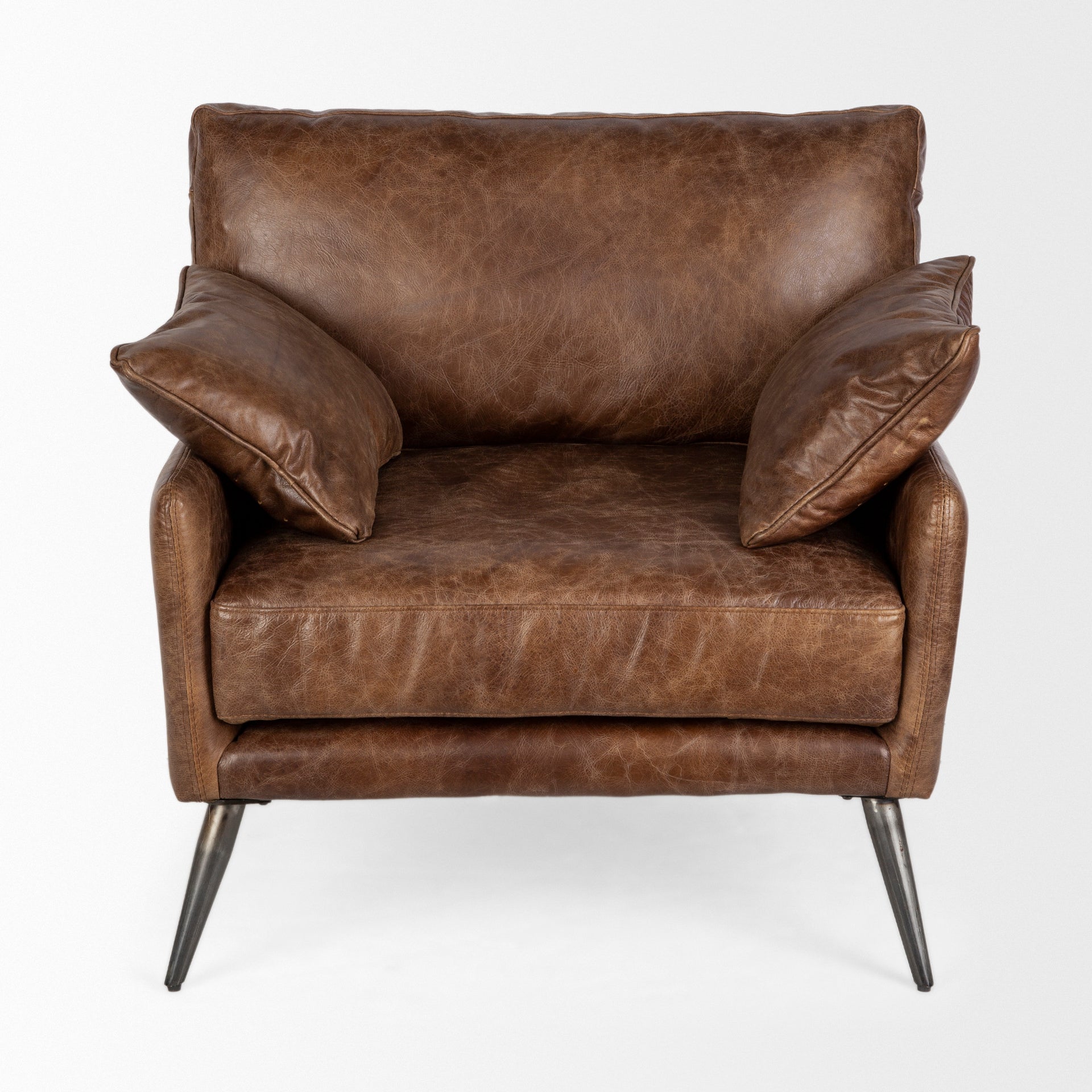 Cochrane I Brown Leather Wrapped Chair