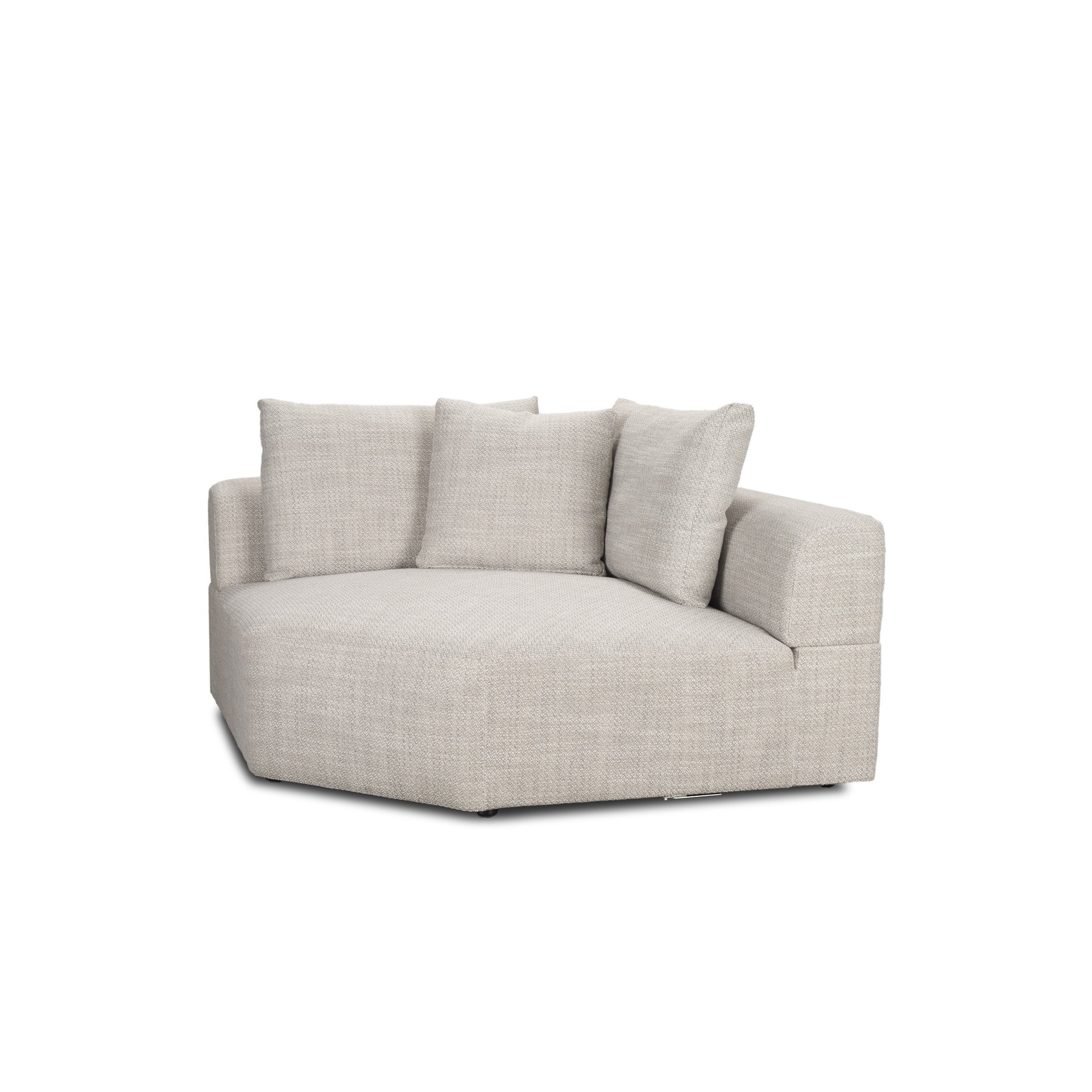 Warner Gray Performance Fabric Corner Piece