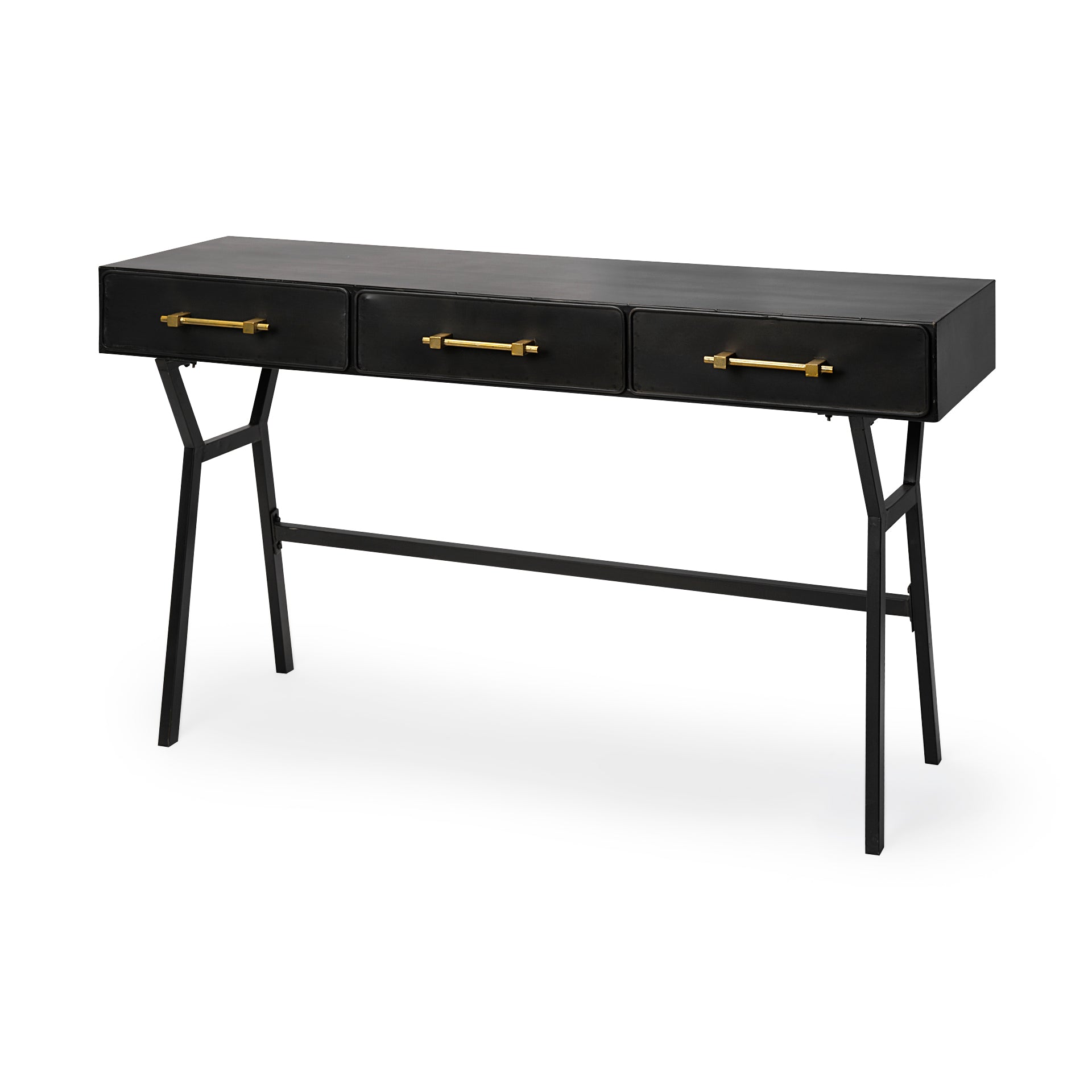 Vince Black Metal with Gold Accents 3-Drawer Office Desk Desks Mercana , Black Friday Sale Mercana Furniture Sale, Old Bones Co, Mid Century Furniture Sale, Four Hands Furniture, Black Friday Sale Vince Black Metal with Gold Accents 3-Drawer Office Desk,Gus Sale, Perigold Vince Black Metal with Gold Accents 3-Drawer Office Desk Desks Black Friday Sale , Perigold Sale Vince Black Metal with Gold Accents 3-Drawer Office Desk,Vince Black Metal with Gold Accents 3-Drawer Office Desk Lulu and Georgia, Burke Deco
