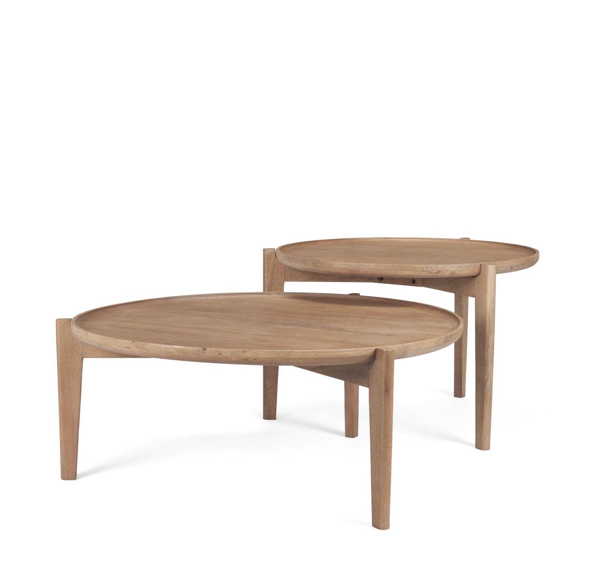 Cleaver Round Brown Solid Wood Nesting Coffee Tables - Set of 2 Coffee Tables Mercana , Black Friday Sale Mercana Furniture Sale, Old Bones Co, Mid Century Furniture Sale, Four Hands Furniture, Black Friday Sale Cleaver Round Brown Solid Wood Nesting Coffee Tables - Set of 2,Gus Sale, Perigold Cleaver Round Brown Solid Wood Nesting Coffee Tables - Set of 2 Coffee Tables Black Friday Sale , Perigold Sale Cleaver Round Brown Solid Wood Nesting Coffee Tables - Set of 2,Cleaver Round Brown Solid Wood Nesting Co