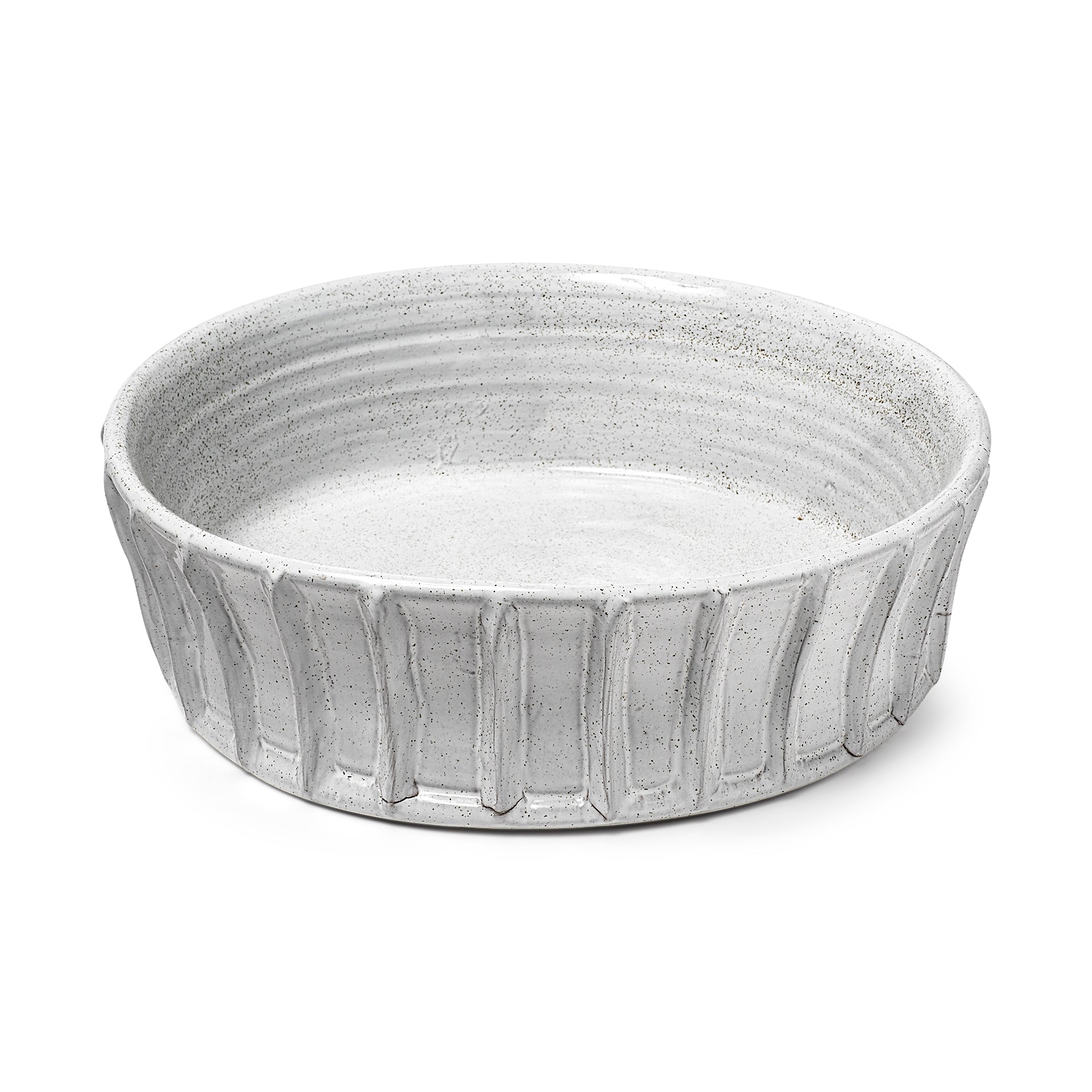 Silone White Ceramic Bowl