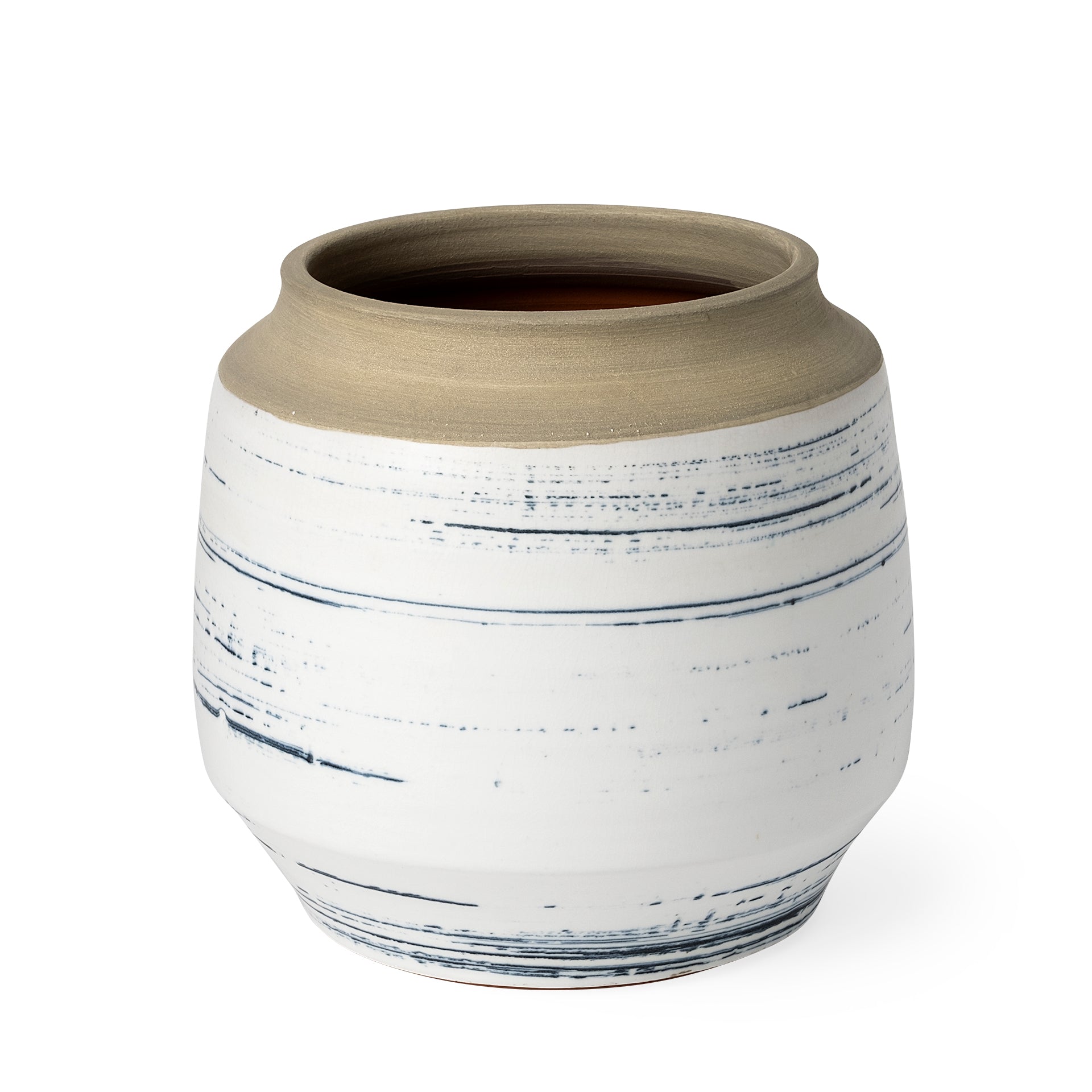 Sonnett White with Blue Ceramic Vase