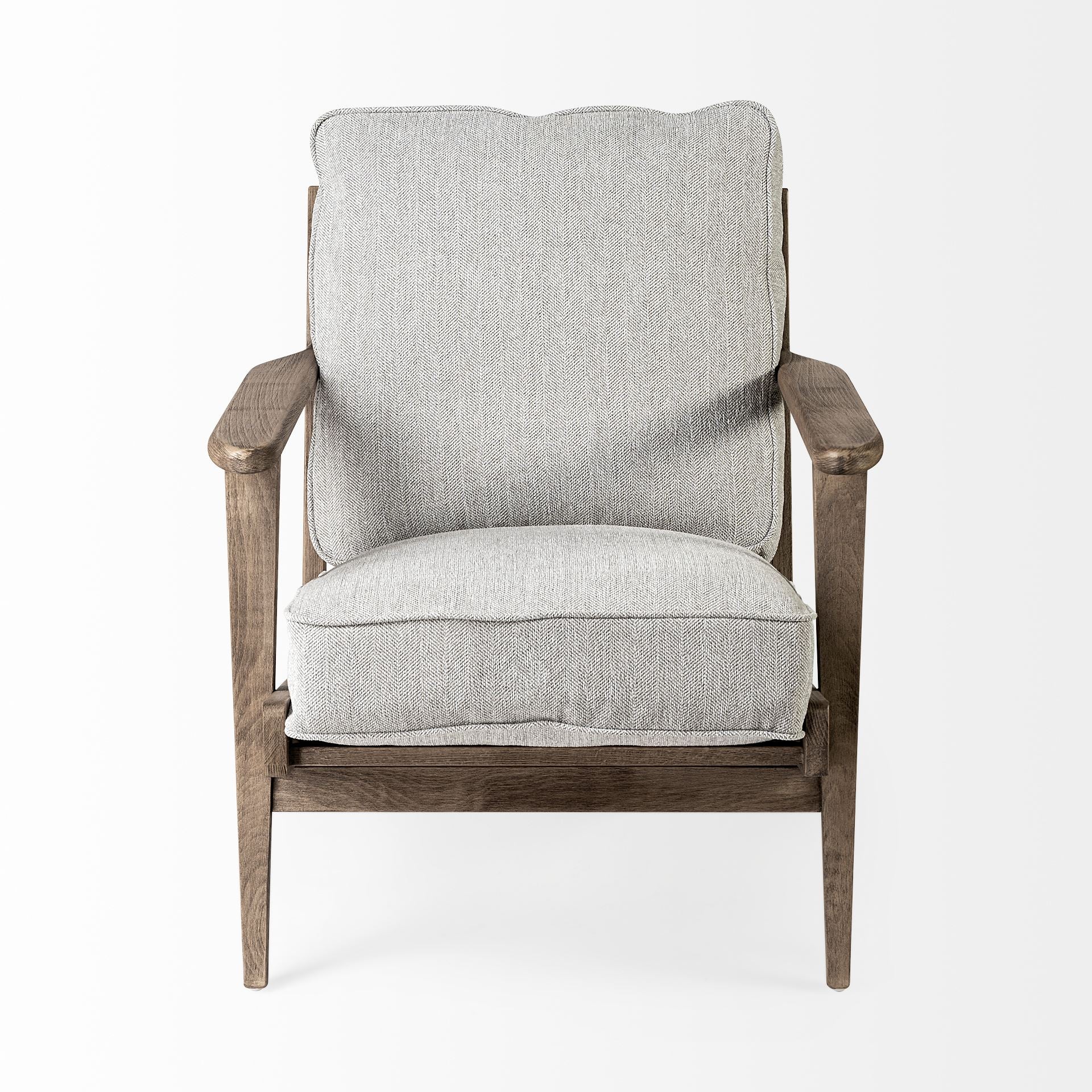 Olympus Fabric Covered Wooden Frame Accent Chair