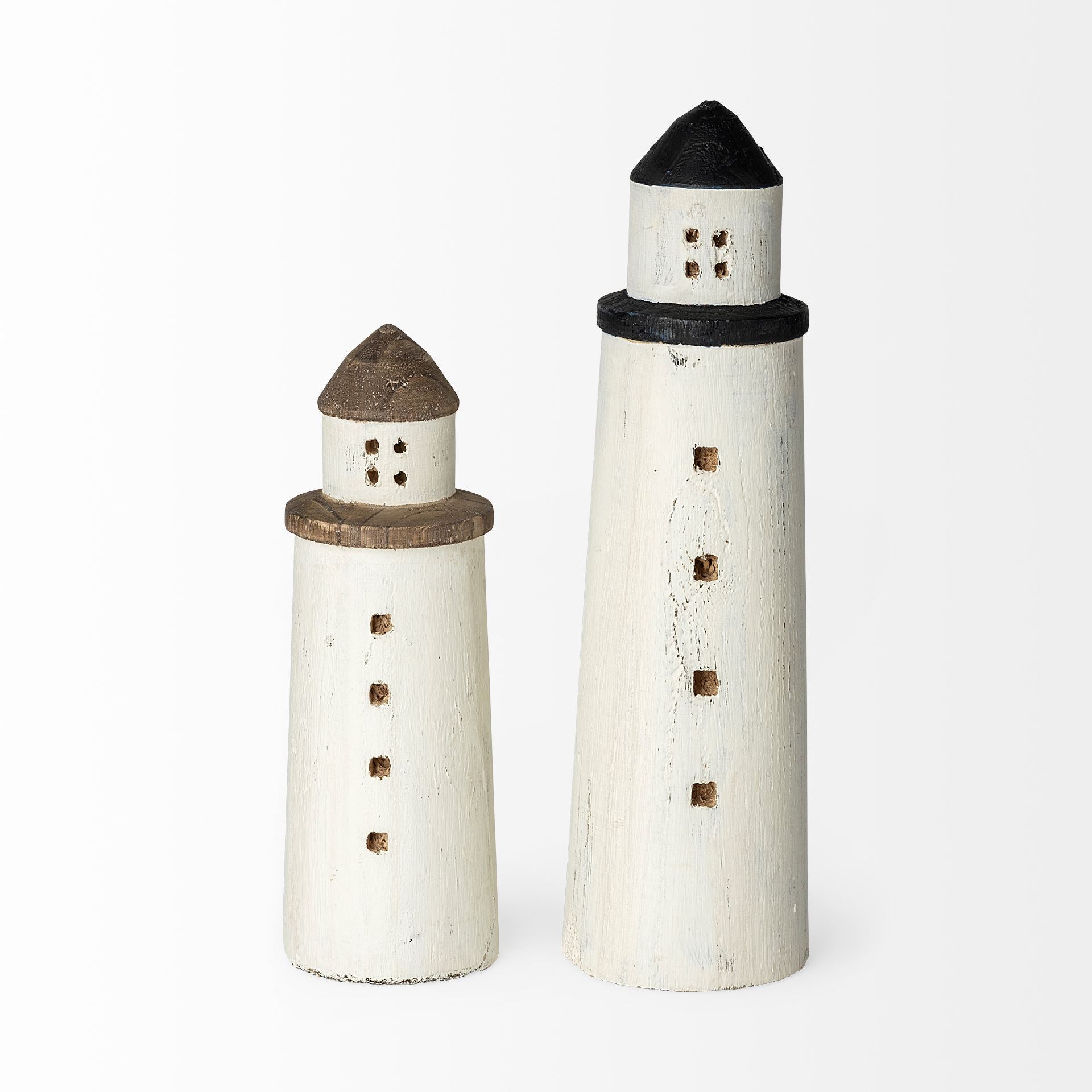 Abner Small White Wooden Coastal Lighthouse