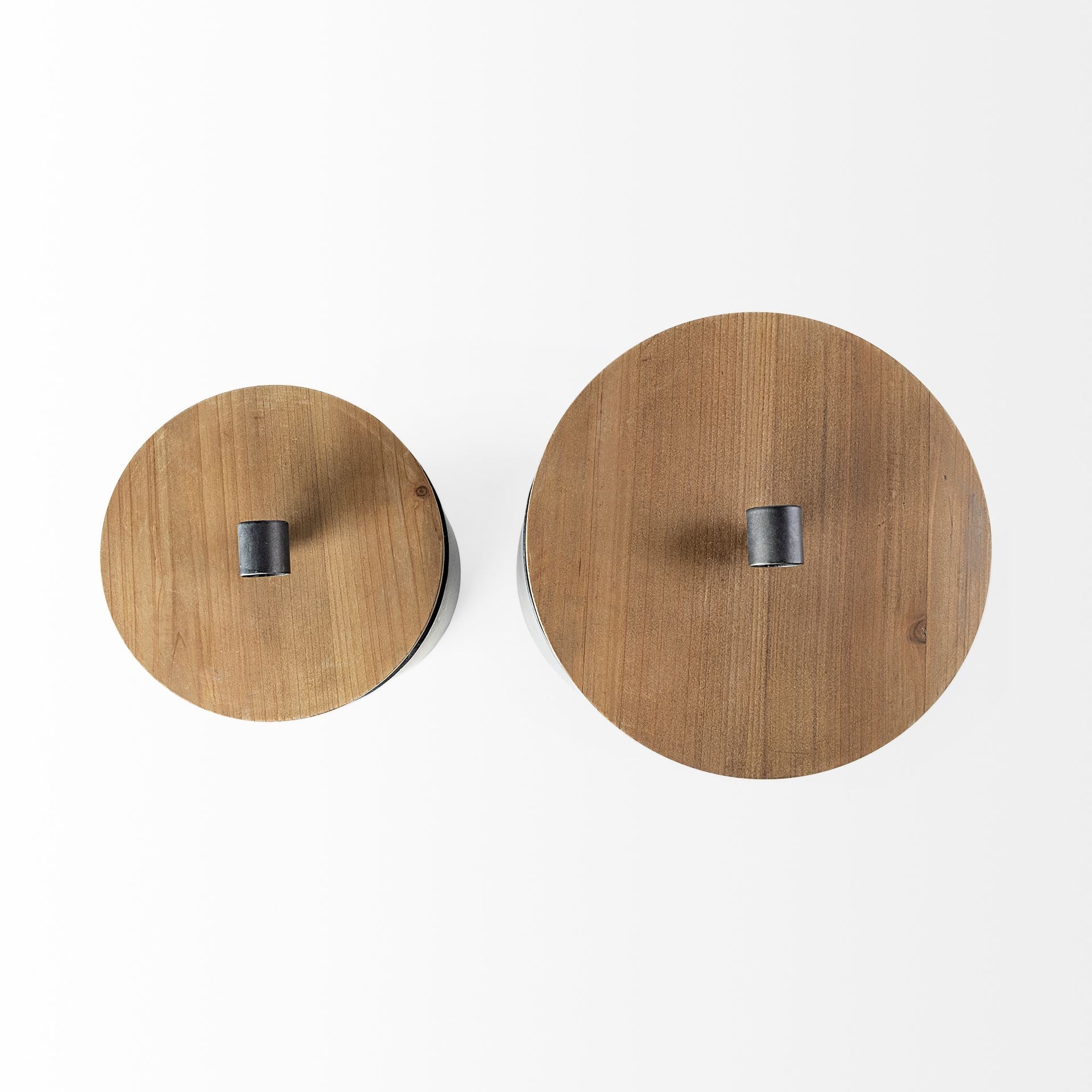 Cyril Gray Metal with Brown Wood Lids Jars - Set of 2 Jars Mercana , Black Friday Sale Mercana Furniture Sale, Old Bones Co, Mid Century Furniture Sale, Four Hands Furniture, Black Friday Sale Cyril Gray Metal with Brown Wood Lids Jars - Set of 2,Gus Sale, Perigold Cyril Gray Metal with Brown Wood Lids Jars - Set of 2 Jars Black Friday Sale , Perigold Sale Cyril Gray Metal with Brown Wood Lids Jars - Set of 2,Cyril Gray Metal with Brown Wood Lids Jars - Set of 2 Lulu and Georgia, Burke Decor Sale Cyril Gray