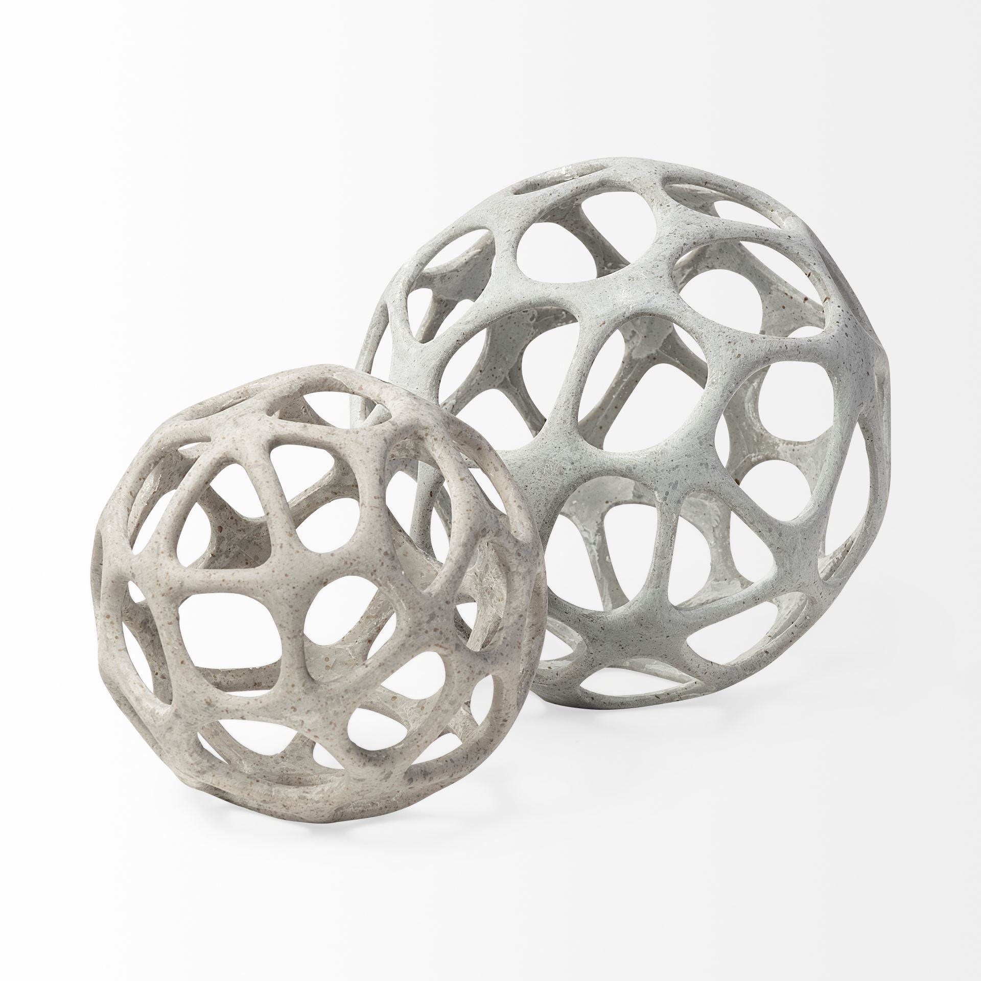 Spiro Off-White Hollow Decorative Orb