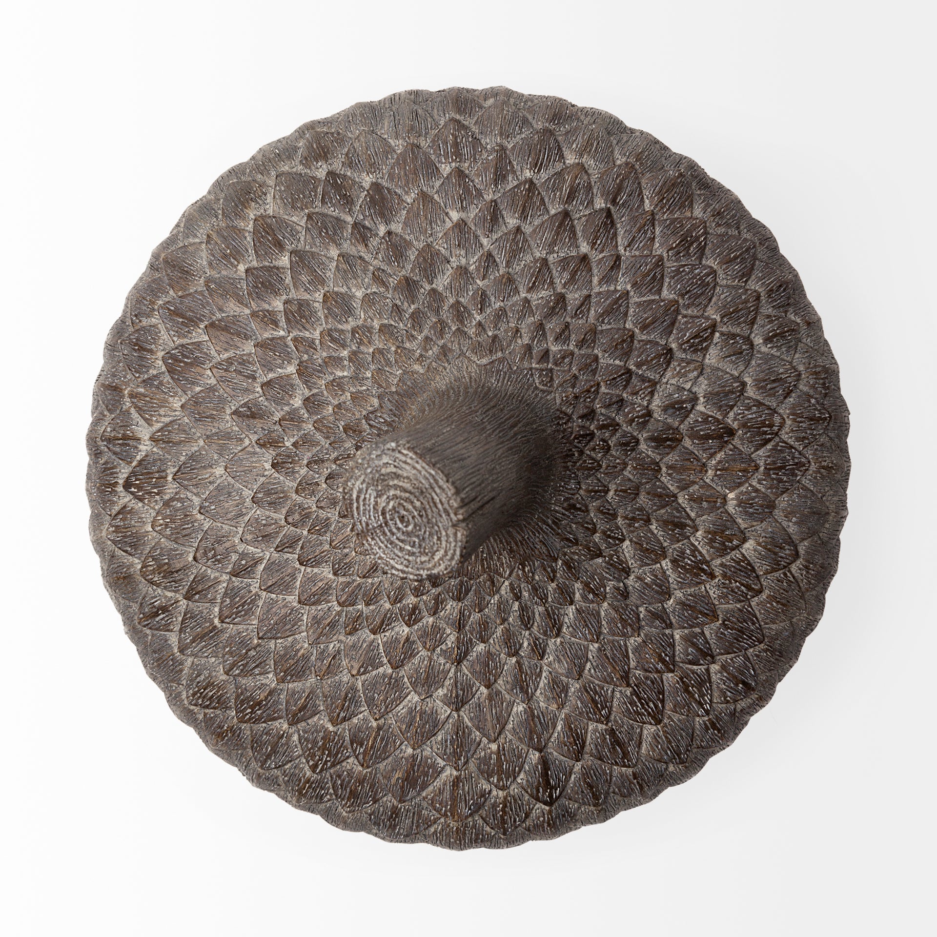 Mandor I Small Brown Resin Acorn Box