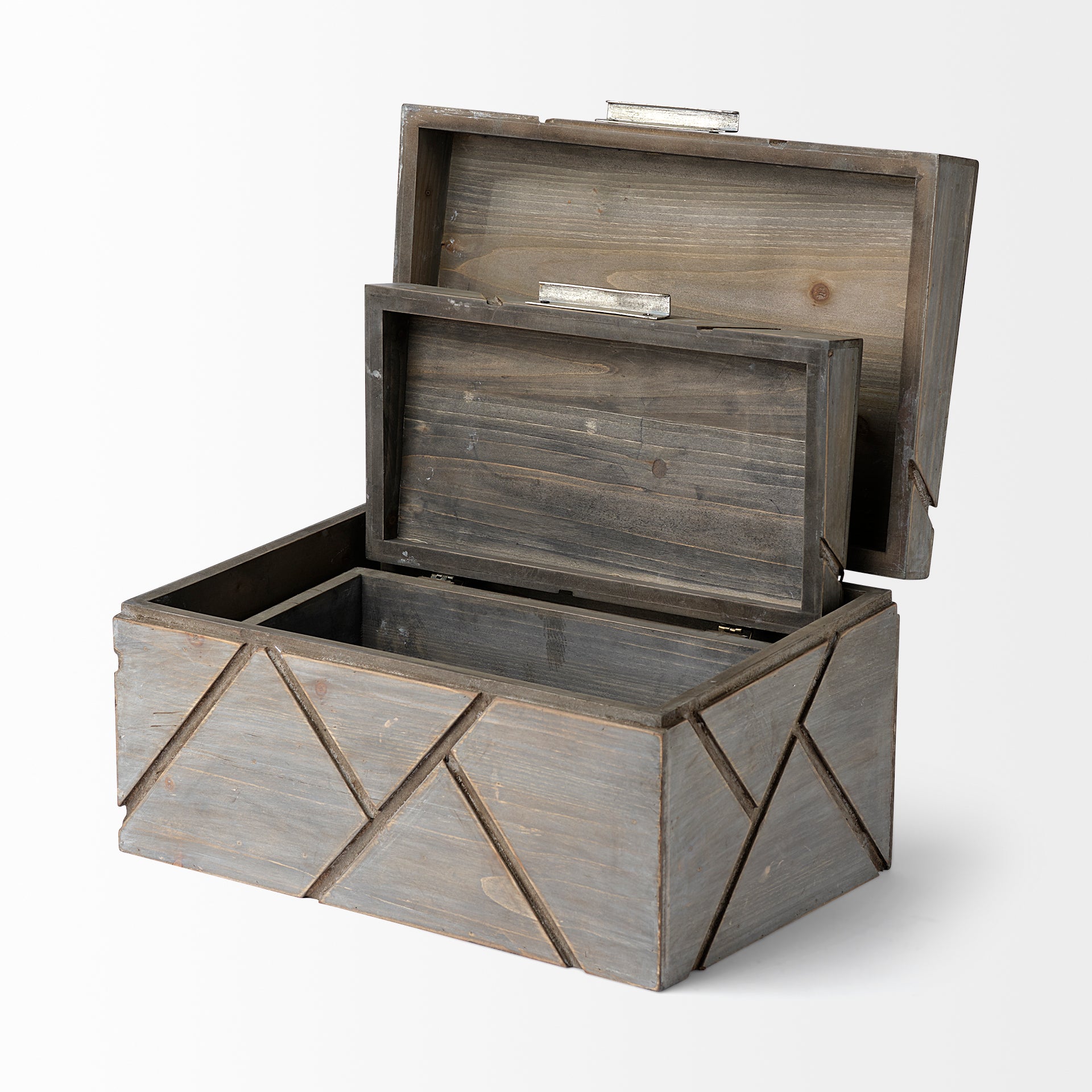 Niobe Gray Wooden Nesting Boxes - Set of 2 Decorative Box Mercana , Black Friday Sale Mercana Furniture Sale, Old Bones Co, Mid Century Furniture Sale, Four Hands Furniture, Black Friday Sale Niobe Gray Wooden Nesting Boxes - Set of 2,Gus Sale, Perigold Niobe Gray Wooden Nesting Boxes - Set of 2 Decorative Box Black Friday Sale , Perigold Sale Niobe Gray Wooden Nesting Boxes - Set of 2,Niobe Gray Wooden Nesting Boxes - Set of 2 Lulu and Georgia, Burke Decor Sale Niobe Gray Wooden Nesting Boxes - Set of 2, w