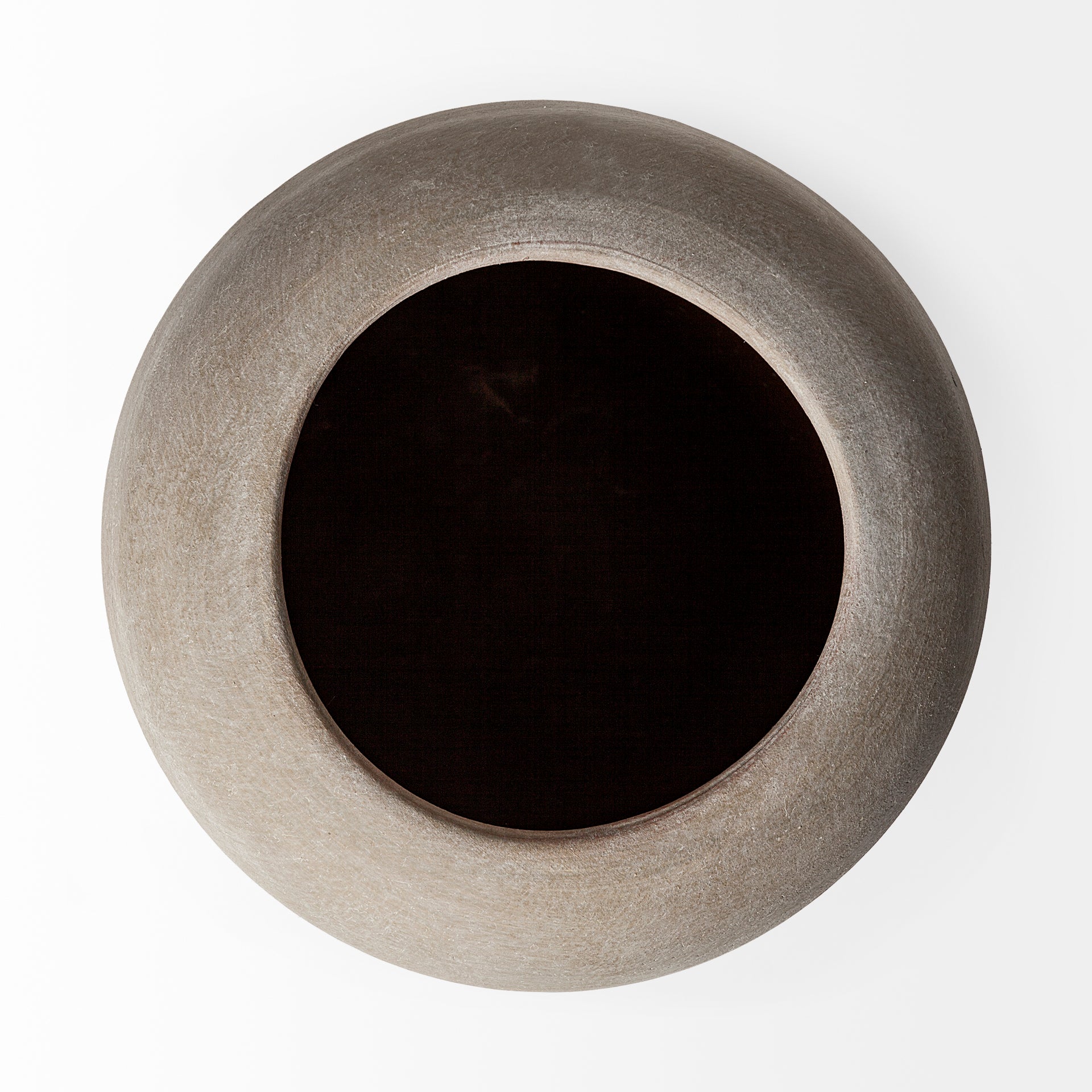 Cove Grey with Brown Ceramic Vase