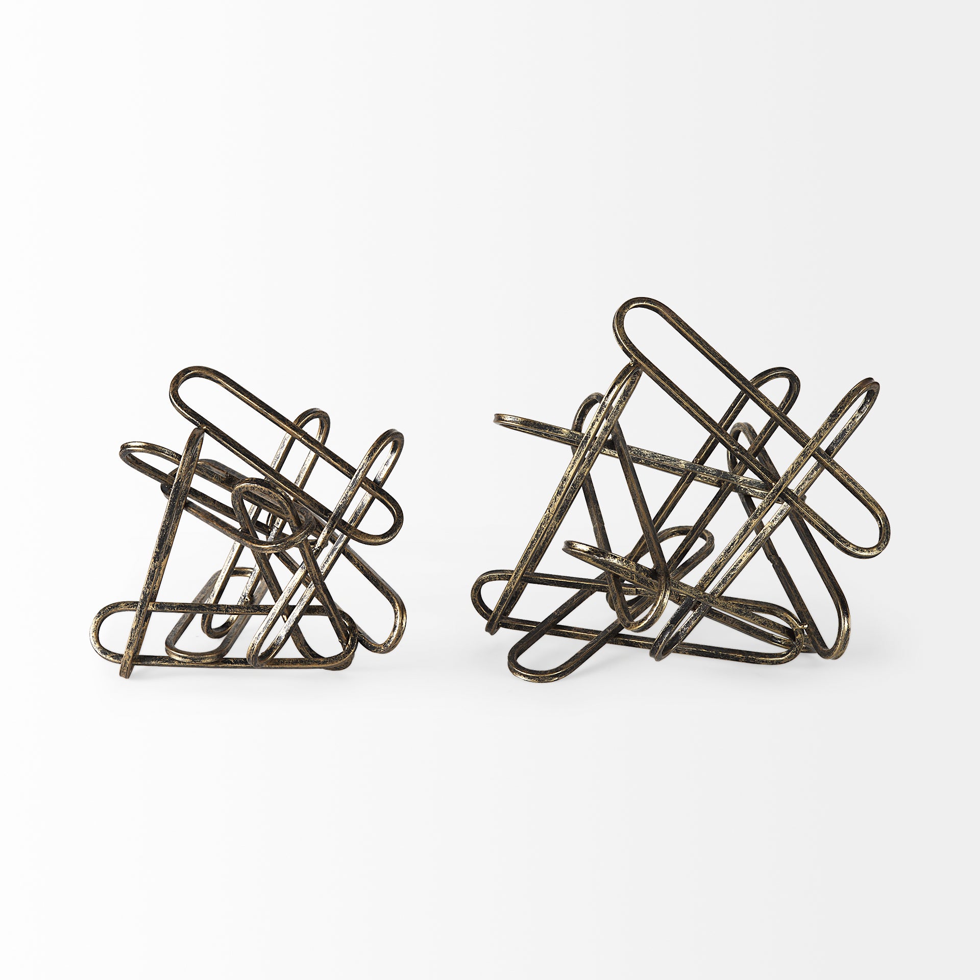 Henderson II Gold Metal Paperclip Object