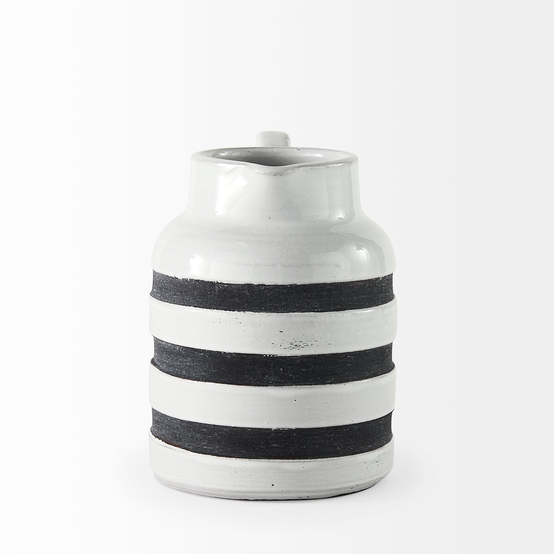 Harmon I Small White with Charcoal Stripes Ceramic Jug Jugs Mercana , Black Friday Sale Mercana Furniture Sale, Old Bones Co, Mid Century Furniture Sale, Four Hands Furniture, Black Friday Sale Harmon I Small White with Charcoal Stripes Ceramic Jug,Gus Sale, Perigold Harmon I Small White with Charcoal Stripes Ceramic Jug Jugs Black Friday Sale , Perigold Sale Harmon I Small White with Charcoal Stripes Ceramic Jug,Harmon I Small White with Charcoal Stripes Ceramic Jug Lulu and Georgia, Burke Decor Sale Harmo
