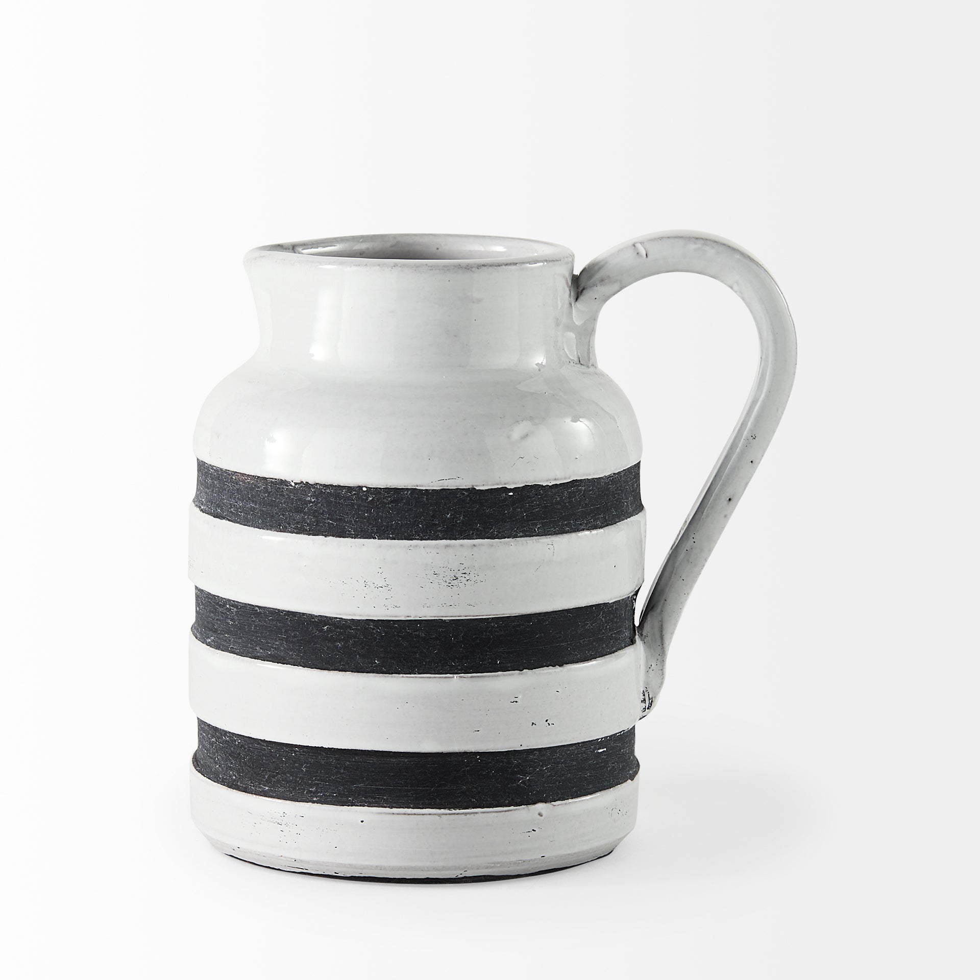 Harmon I Small White with Charcoal Stripes Ceramic Jug Jugs Mercana , Black Friday Sale Mercana Furniture Sale, Old Bones Co, Mid Century Furniture Sale, Four Hands Furniture, Black Friday Sale Harmon I Small White with Charcoal Stripes Ceramic Jug,Gus Sale, Perigold Harmon I Small White with Charcoal Stripes Ceramic Jug Jugs Black Friday Sale , Perigold Sale Harmon I Small White with Charcoal Stripes Ceramic Jug,Harmon I Small White with Charcoal Stripes Ceramic Jug Lulu and Georgia, Burke Decor Sale Harmo