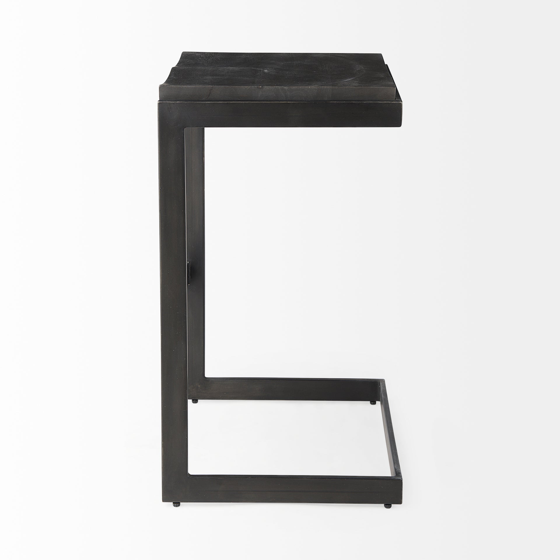 Kiran Wood with Metal Base C-Shape Bar Stool