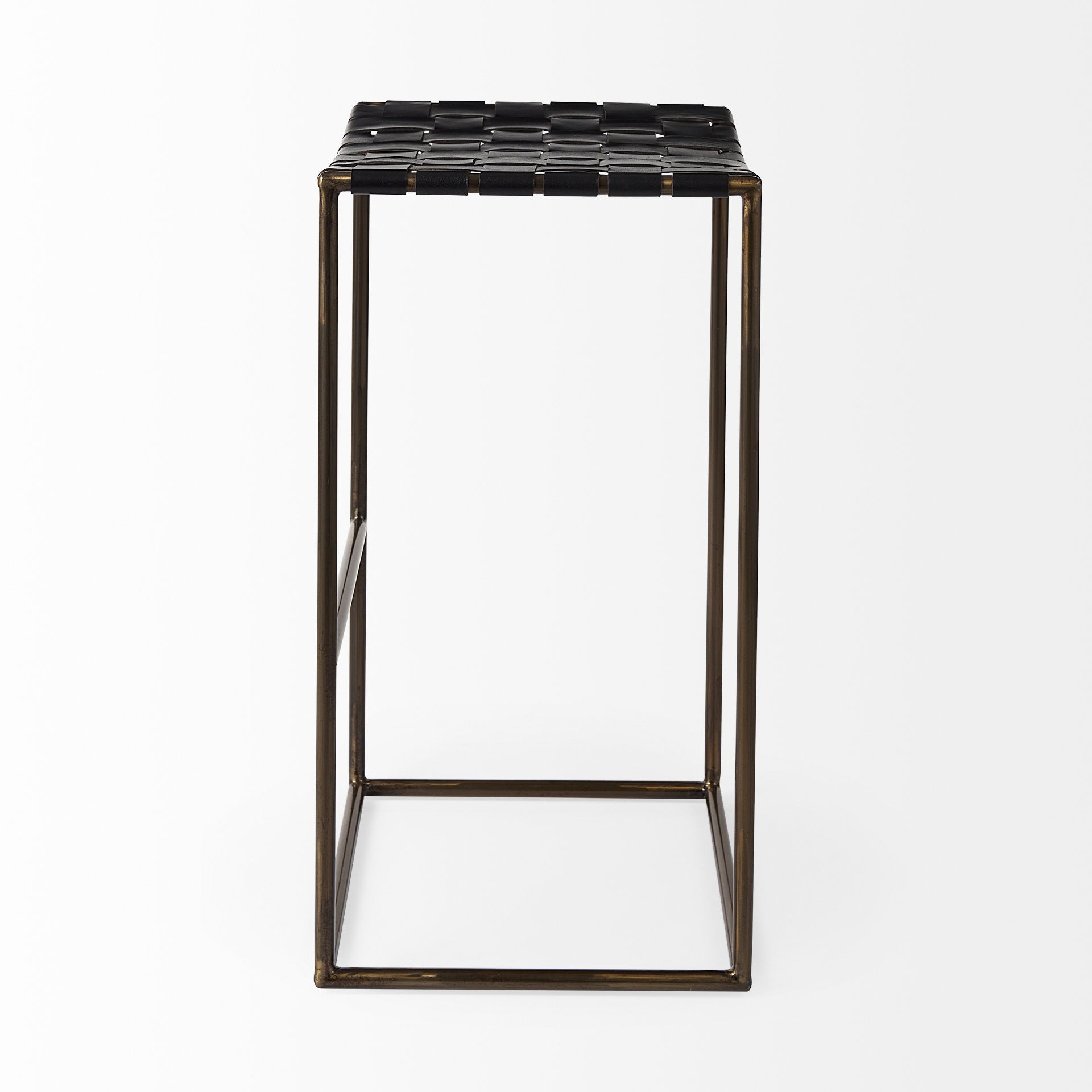 Clarissa Leather Seat with Metal Frame Bar Stool