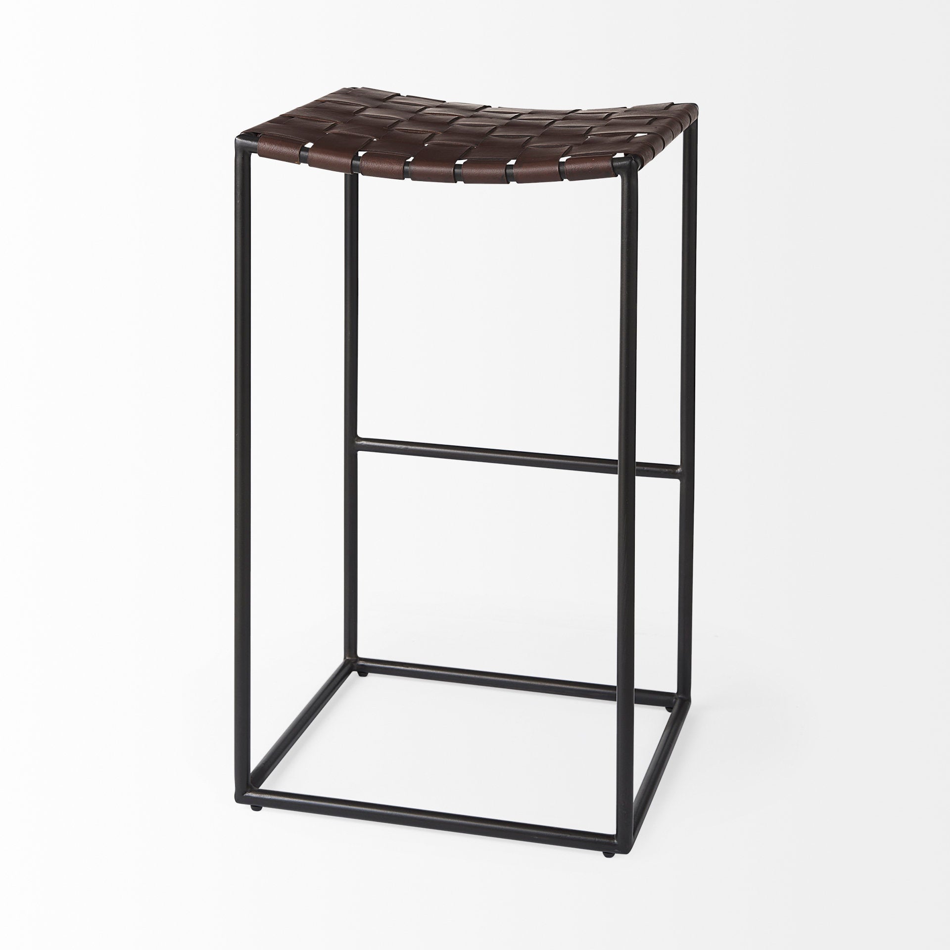 Clarissa Leather Seat with Metal Frame Bar Stool