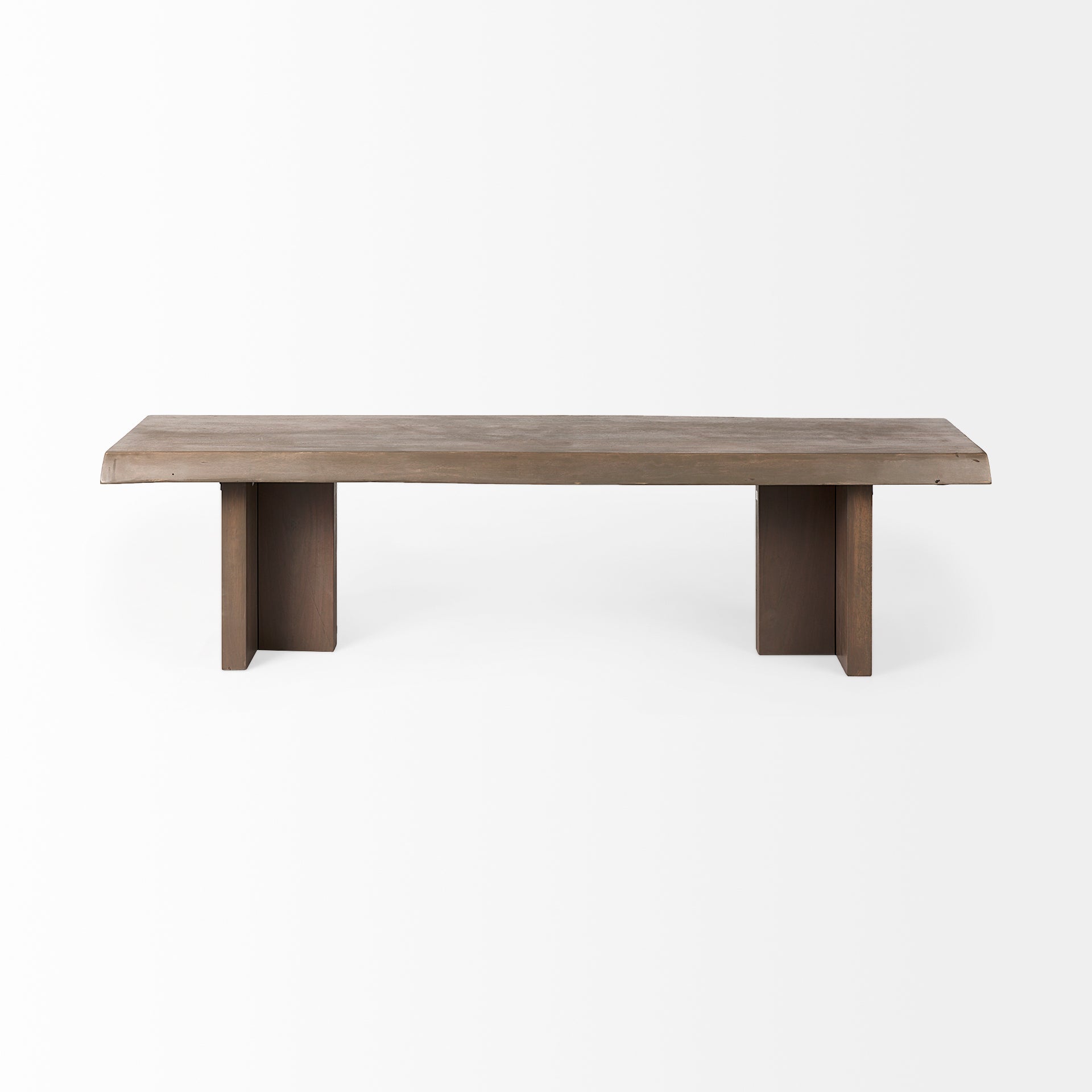 Konstantin Medium Brown Wood with Live Edge Bench