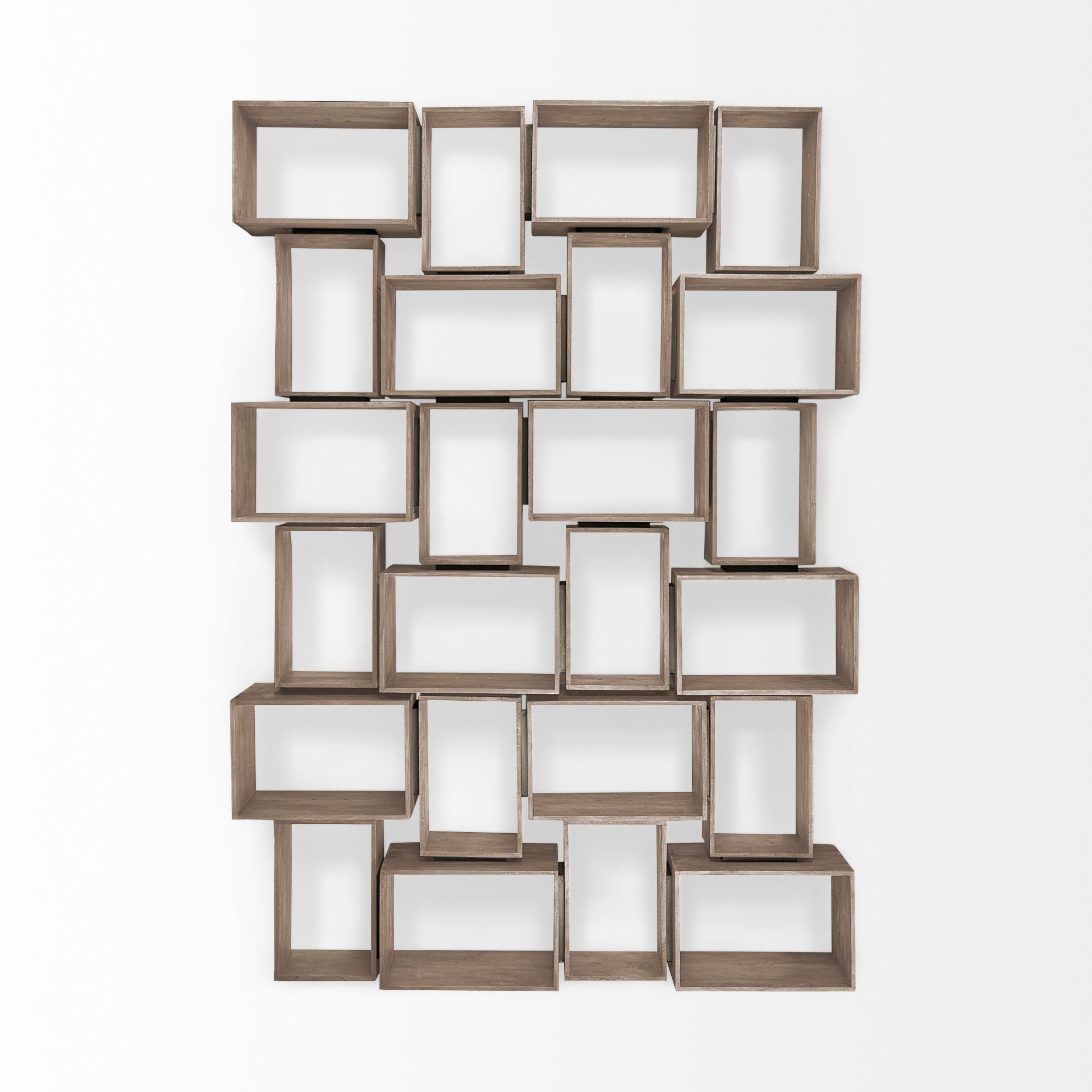 Simul Light Brown Wood Modular Shelving Unit - Set of 2