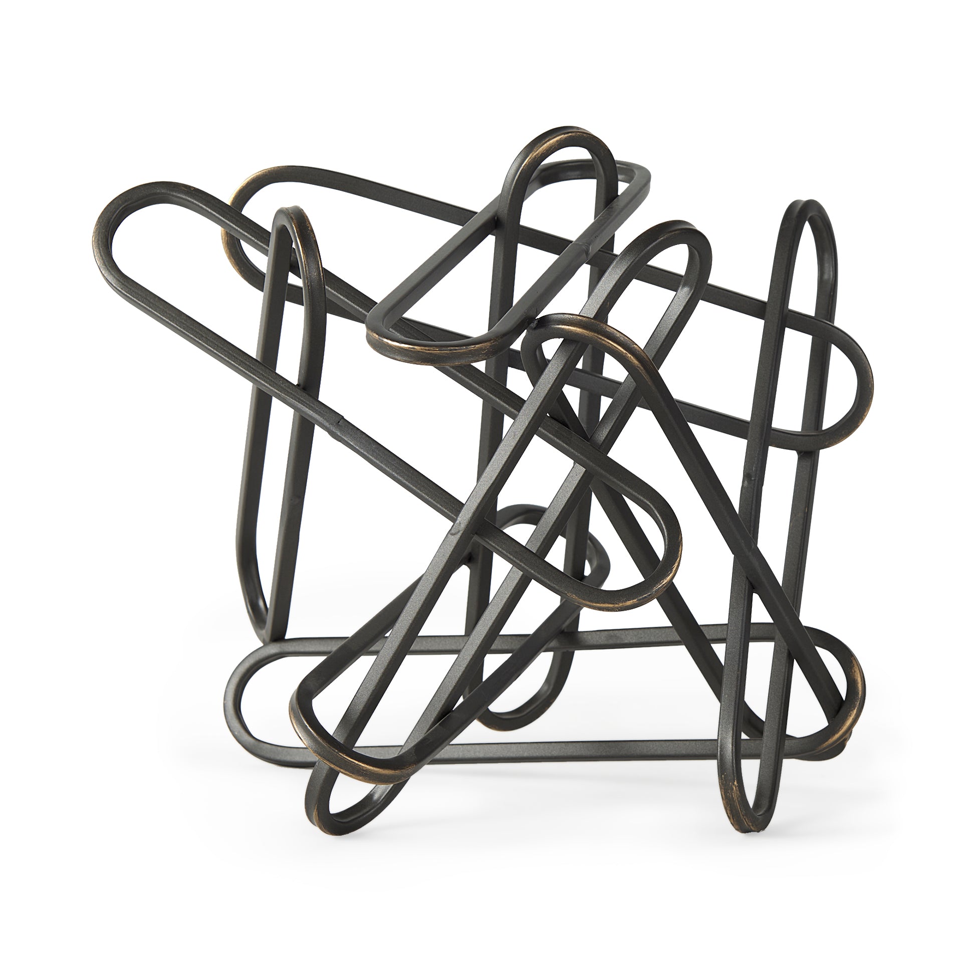 Henderson Black Metal Paperclip Decorative Object