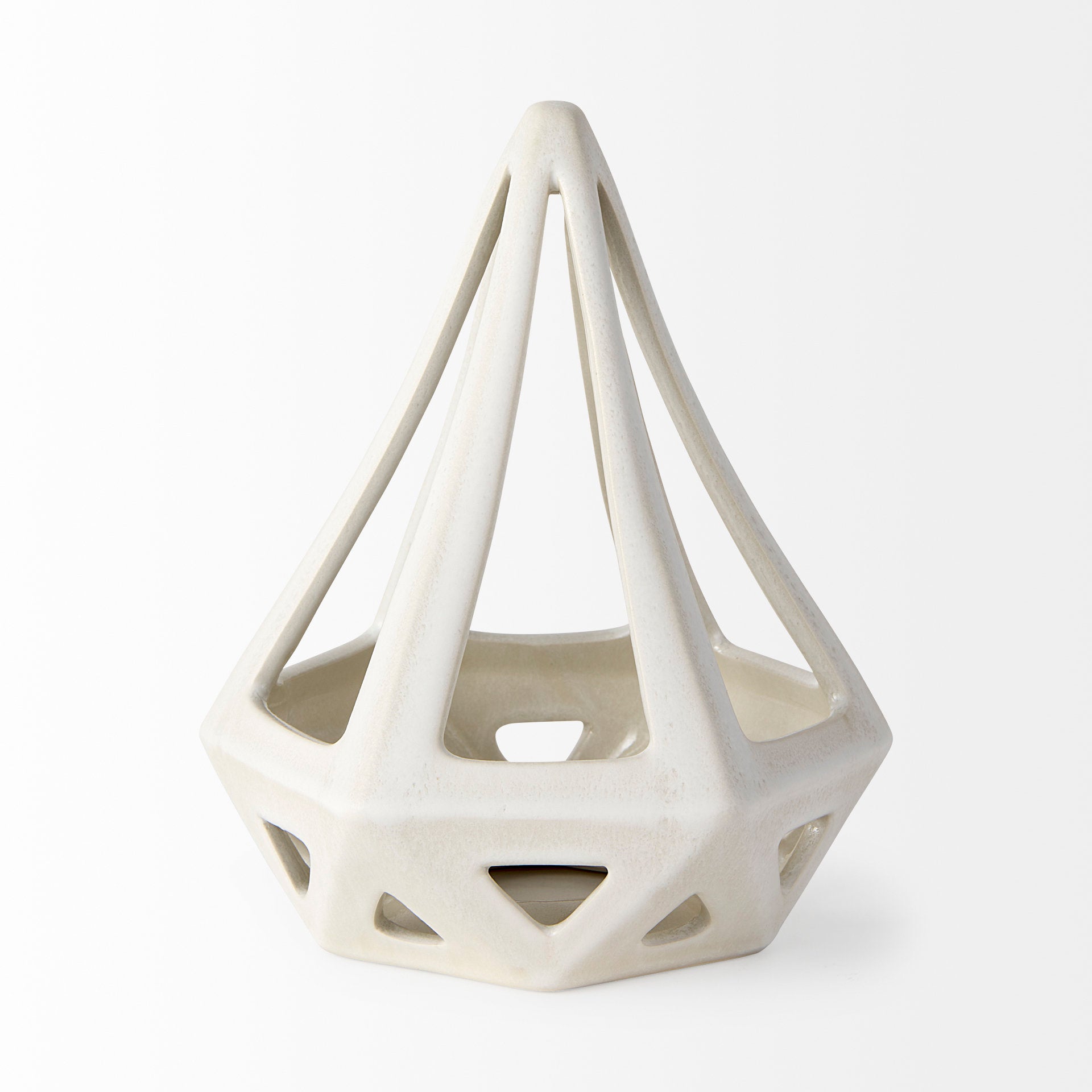 Hood Geometric Ceramic Object
