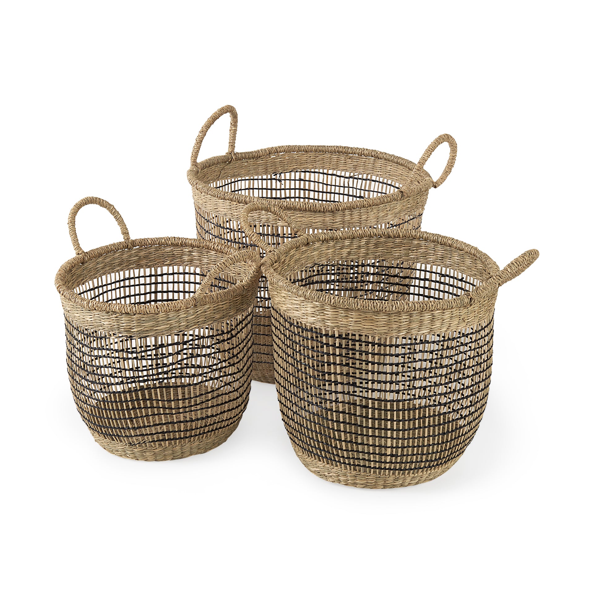 Triopas Medium Brown Seagrass Round Basket with Handles - Set of 3 Baskets Mercana , Black Friday Sale Mercana Furniture Sale, Old Bones Co, Mid Century Furniture Sale, Four Hands Furniture, Black Friday Sale Triopas Medium Brown Seagrass Round Basket with Handles - Set of 3,Gus Sale, Perigold Triopas Medium Brown Seagrass Round Basket with Handles - Set of 3 Baskets Black Friday Sale , Perigold Sale Triopas Medium Brown Seagrass Round Basket with Handles - Set of 3,Triopas Medium Brown Seagrass Round Baske