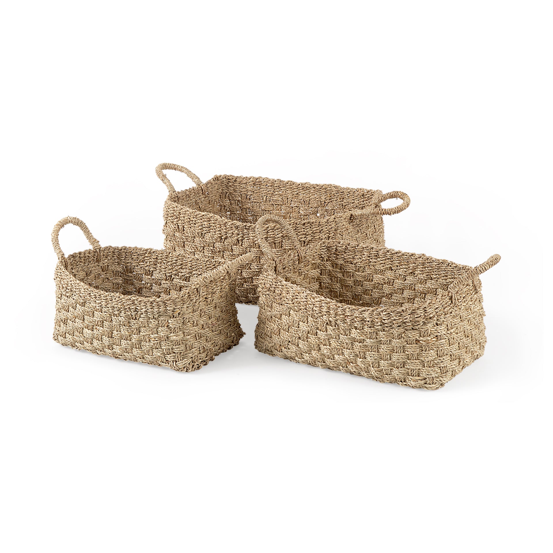 Emra Seagrass Rectangular Basket with Handles - Set of 3 Baskets Mercana , Black Friday Sale Mercana Furniture Sale, Old Bones Co, Mid Century Furniture Sale, Four Hands Furniture, Black Friday Sale Emra Seagrass Rectangular Basket with Handles - Set of 3,Gus Sale, Perigold Emra Seagrass Rectangular Basket with Handles - Set of 3 Baskets Black Friday Sale , Perigold Sale Emra Seagrass Rectangular Basket with Handles - Set of 3,Emra Seagrass Rectangular Basket with Handles - Set of 3 Lulu and Georgia, Burke
