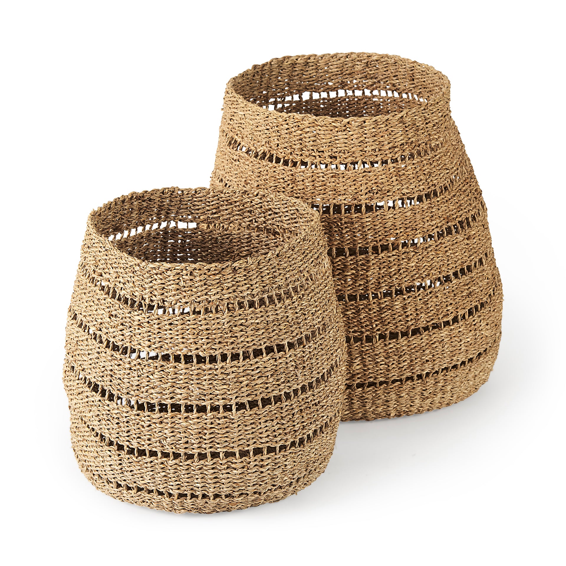 Hayes Seagrass Round Basket with Stripe Pattern - Set of 2 Baskets Mercana , Black Friday Sale Mercana Furniture Sale, Old Bones Co, Mid Century Furniture Sale, Four Hands Furniture, Black Friday Sale Hayes Seagrass Round Basket with Stripe Pattern - Set of 2,Gus Sale, Perigold Hayes Seagrass Round Basket with Stripe Pattern - Set of 2 Baskets Black Friday Sale , Perigold Sale Hayes Seagrass Round Basket with Stripe Pattern - Set of 2,Hayes Seagrass Round Basket with Stripe Pattern - Set of 2 Lulu and Georg