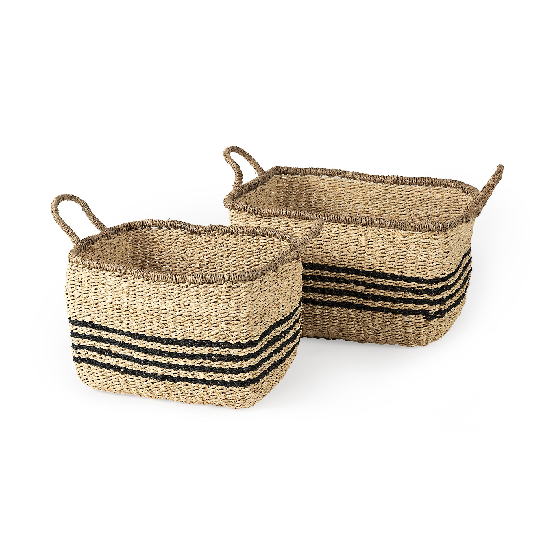 Emma Seagrass Rectangular Basket with Black Stripes - Set of 2 Baskets Mercana , Black Friday Sale Mercana Furniture Sale, Old Bones Co, Mid Century Furniture Sale, Four Hands Furniture, Black Friday Sale Emma Seagrass Rectangular Basket with Black Stripes - Set of 2,Gus Sale, Perigold Emma Seagrass Rectangular Basket with Black Stripes - Set of 2 Baskets Black Friday Sale , Perigold Sale Emma Seagrass Rectangular Basket with Black Stripes - Set of 2,Emma Seagrass Rectangular Basket with Black Stripes - Set
