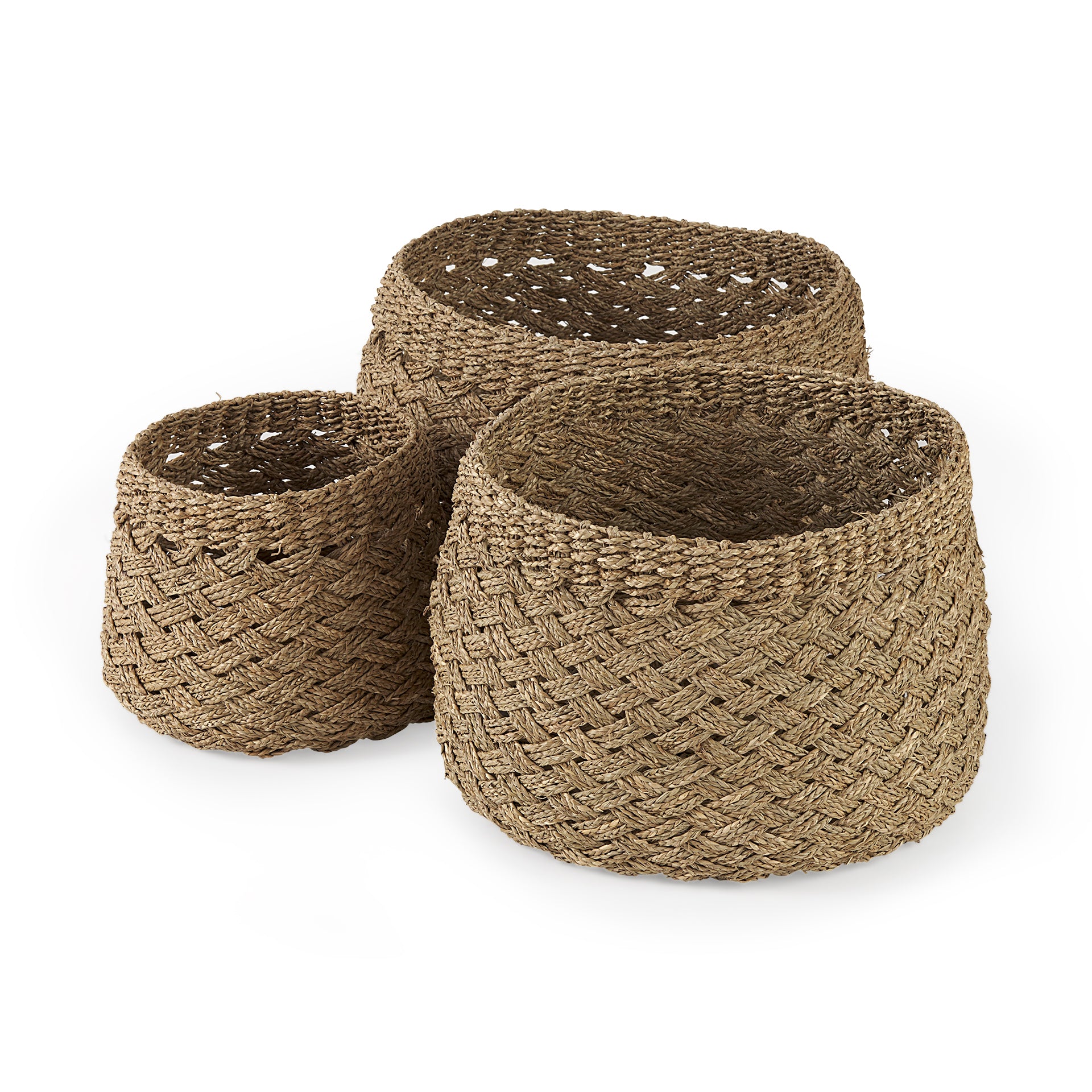 Jarek Seagrass Cross Weave Round Basket - Set of 3 Baskets Mercana , Black Friday Sale Mercana Furniture Sale, Old Bones Co, Mid Century Furniture Sale, Four Hands Furniture, Black Friday Sale Jarek Seagrass Cross Weave Round Basket - Set of 3,Gus Sale, Perigold Jarek Seagrass Cross Weave Round Basket - Set of 3 Baskets Black Friday Sale , Perigold Sale Jarek Seagrass Cross Weave Round Basket - Set of 3,Jarek Seagrass Cross Weave Round Basket - Set of 3 Lulu and Georgia, Burke Decor Sale Jarek Seagrass Cros