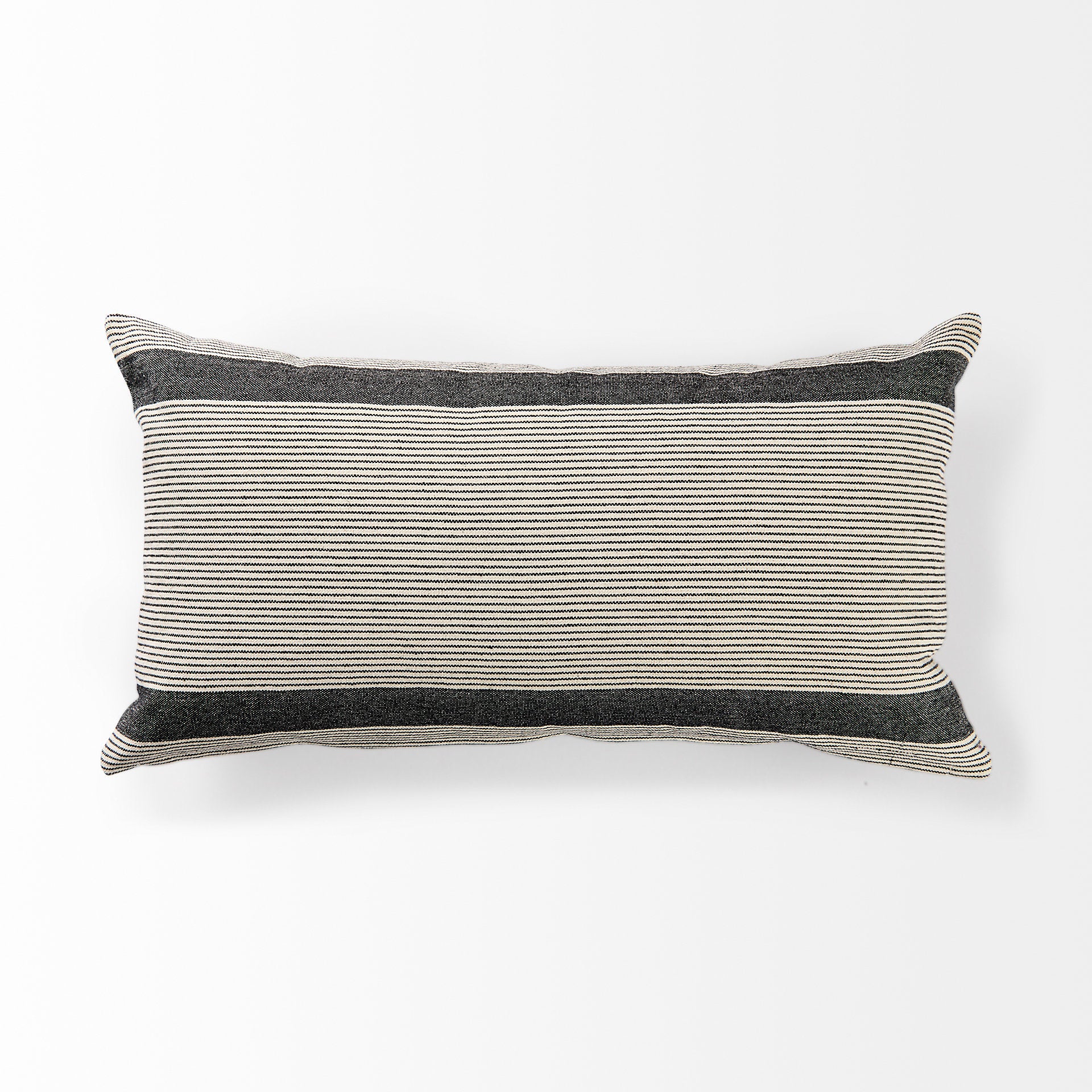 Nancy Beige With Black Stripe Detail Decorative Pillow Cover
