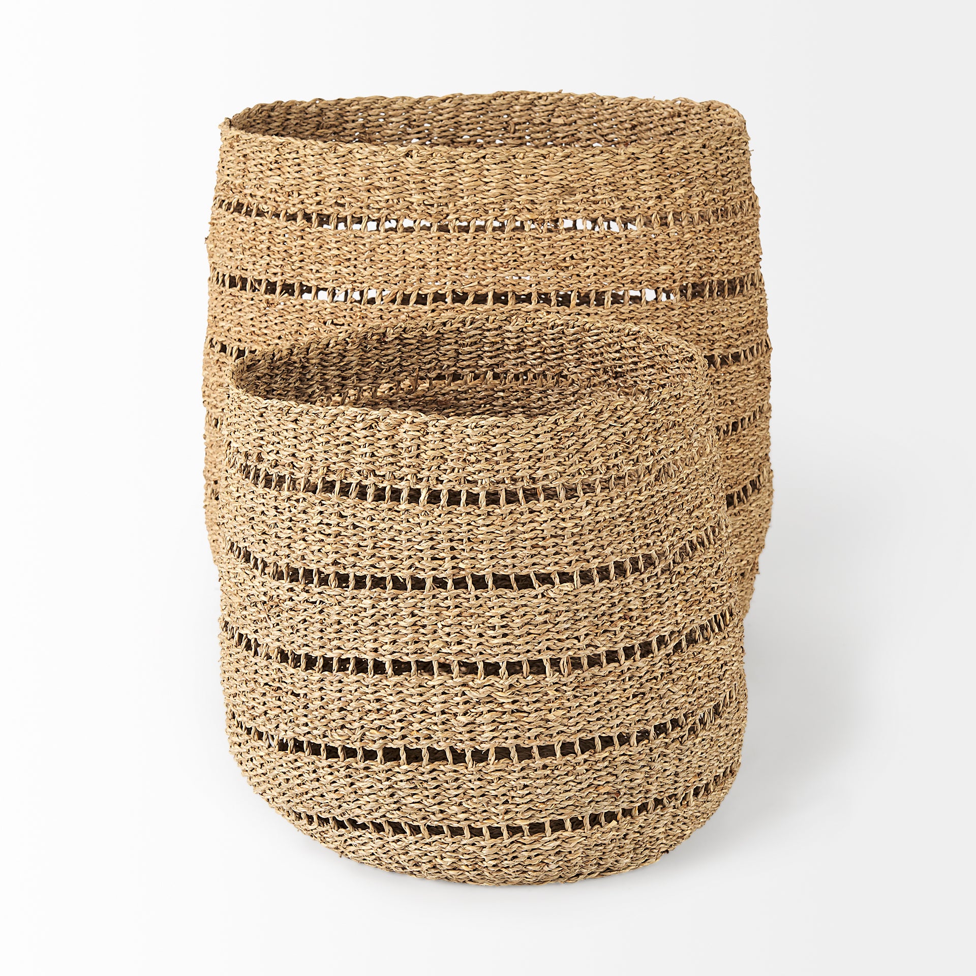 Hayes Seagrass Round Basket with Stripe Pattern - Set of 2 Baskets Mercana , Black Friday Sale Mercana Furniture Sale, Old Bones Co, Mid Century Furniture Sale, Four Hands Furniture, Black Friday Sale Hayes Seagrass Round Basket with Stripe Pattern - Set of 2,Gus Sale, Perigold Hayes Seagrass Round Basket with Stripe Pattern - Set of 2 Baskets Black Friday Sale , Perigold Sale Hayes Seagrass Round Basket with Stripe Pattern - Set of 2,Hayes Seagrass Round Basket with Stripe Pattern - Set of 2 Lulu and Georg