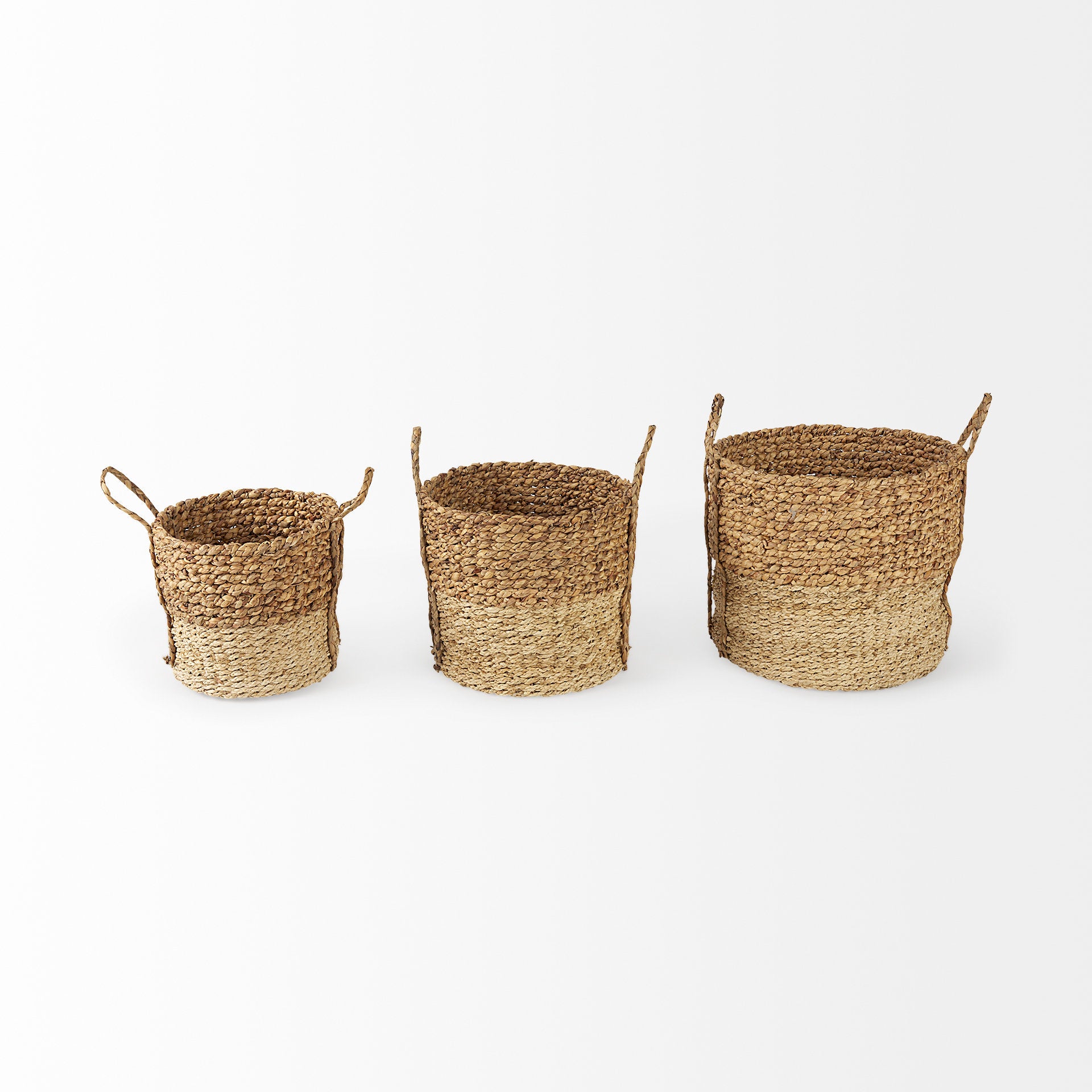 Morocco 2-Tone Water Hyacinth and Cornhusk Round Basket with Handles - Set of 3 Baskets Mercana , Black Friday Sale Mercana Furniture Sale, Old Bones Co, Mid Century Furniture Sale, Four Hands Furniture, Black Friday Sale Morocco 2-Tone Water Hyacinth and Cornhusk Round Basket with Handles - Set of 3,Gus Sale, Perigold Morocco 2-Tone Water Hyacinth and Cornhusk Round Basket with Handles - Set of 3 Baskets Black Friday Sale , Perigold Sale Morocco 2-Tone Water Hyacinth and Cornhusk Round Basket with Handles