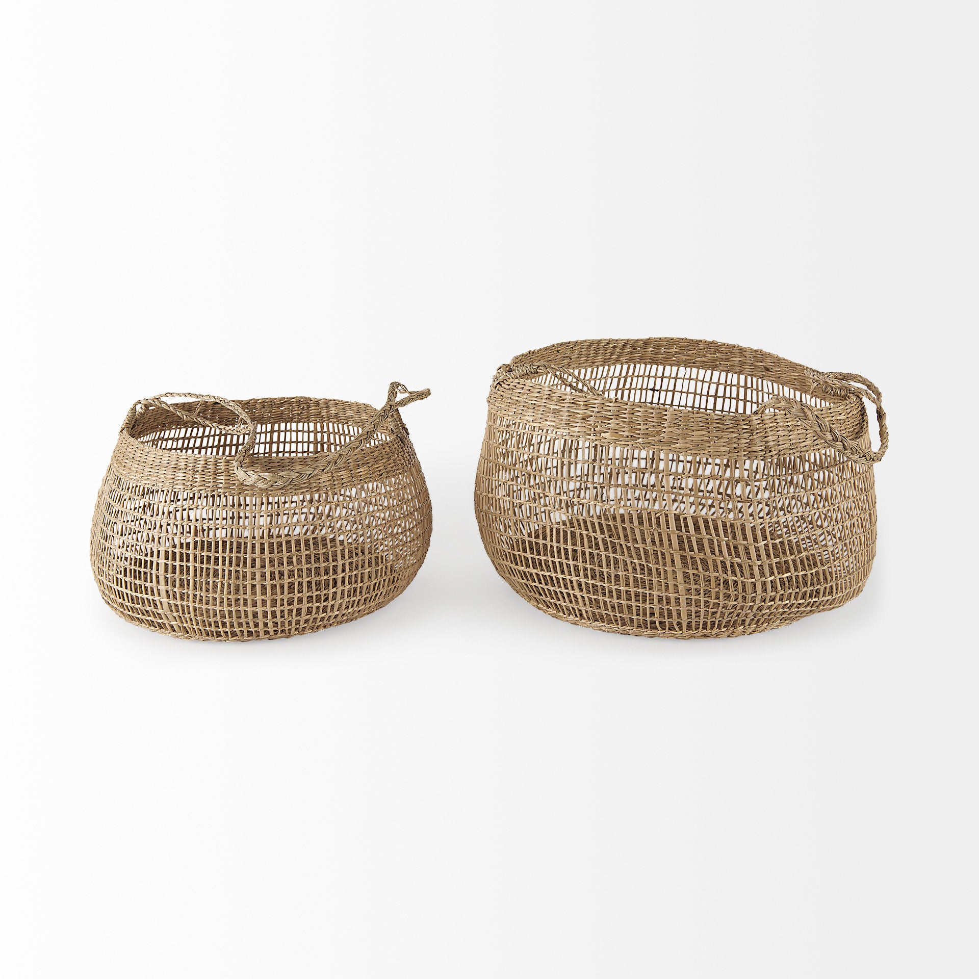 Nova Seagrass Woven Round Basket with Long Handles - Set of 2 Baskets Mercana , Black Friday Sale Mercana Furniture Sale, Old Bones Co, Mid Century Furniture Sale, Four Hands Furniture, Black Friday Sale Nova Seagrass Woven Round Basket with Long Handles - Set of 2,Gus Sale, Perigold Nova Seagrass Woven Round Basket with Long Handles - Set of 2 Baskets Black Friday Sale , Perigold Sale Nova Seagrass Woven Round Basket with Long Handles - Set of 2,Nova Seagrass Woven Round Basket with Long Handles - Set of 2