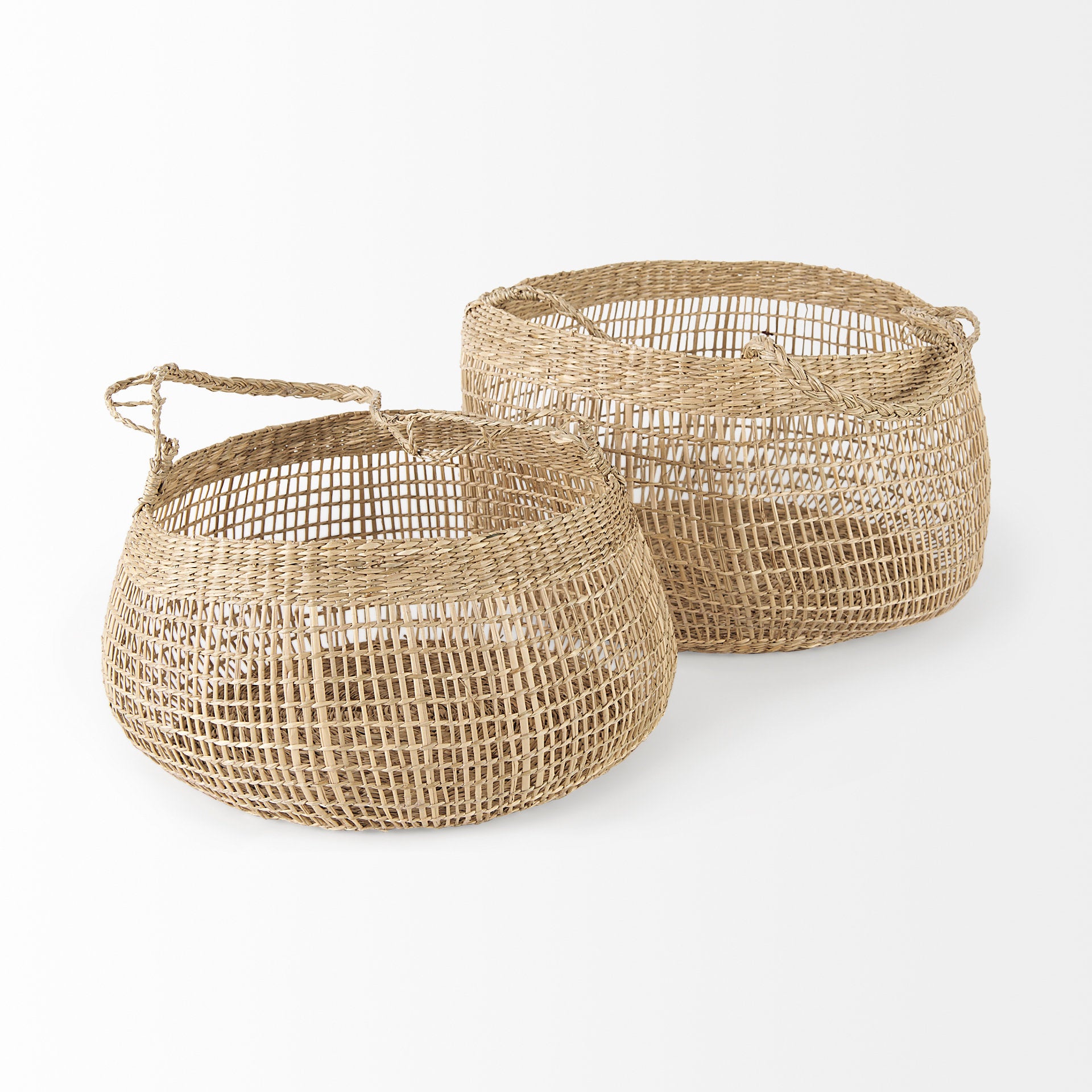 Nova Seagrass Woven Round Basket with Long Handles - Set of 2 Baskets Mercana , Black Friday Sale Mercana Furniture Sale, Old Bones Co, Mid Century Furniture Sale, Four Hands Furniture, Black Friday Sale Nova Seagrass Woven Round Basket with Long Handles - Set of 2,Gus Sale, Perigold Nova Seagrass Woven Round Basket with Long Handles - Set of 2 Baskets Black Friday Sale , Perigold Sale Nova Seagrass Woven Round Basket with Long Handles - Set of 2,Nova Seagrass Woven Round Basket with Long Handles - Set of 2