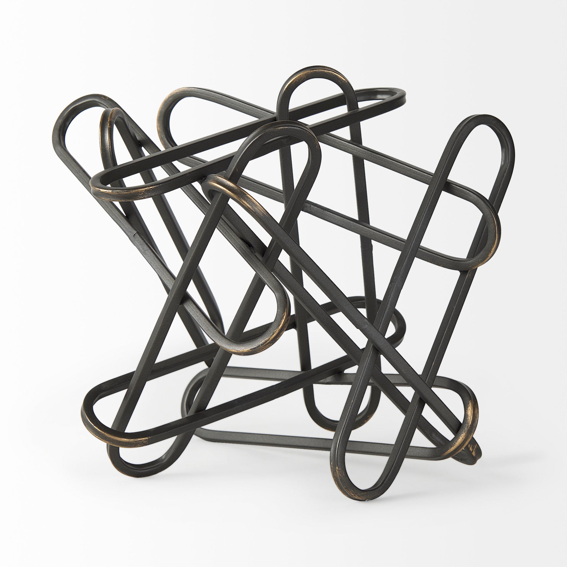 Henderson Black Metal Paperclip Decorative Object