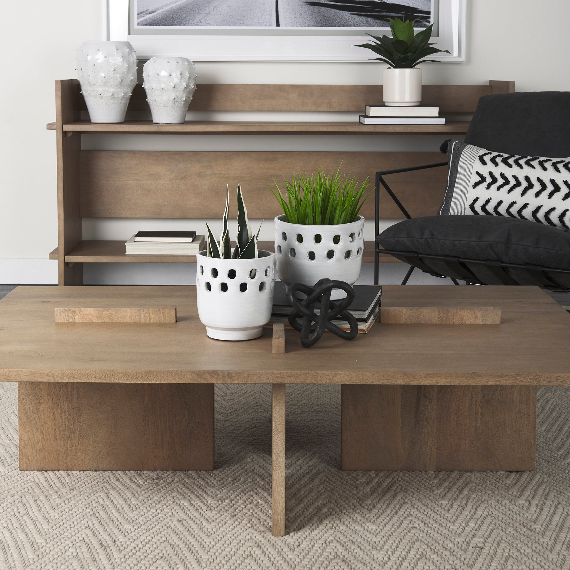 Aida Wood Console Table