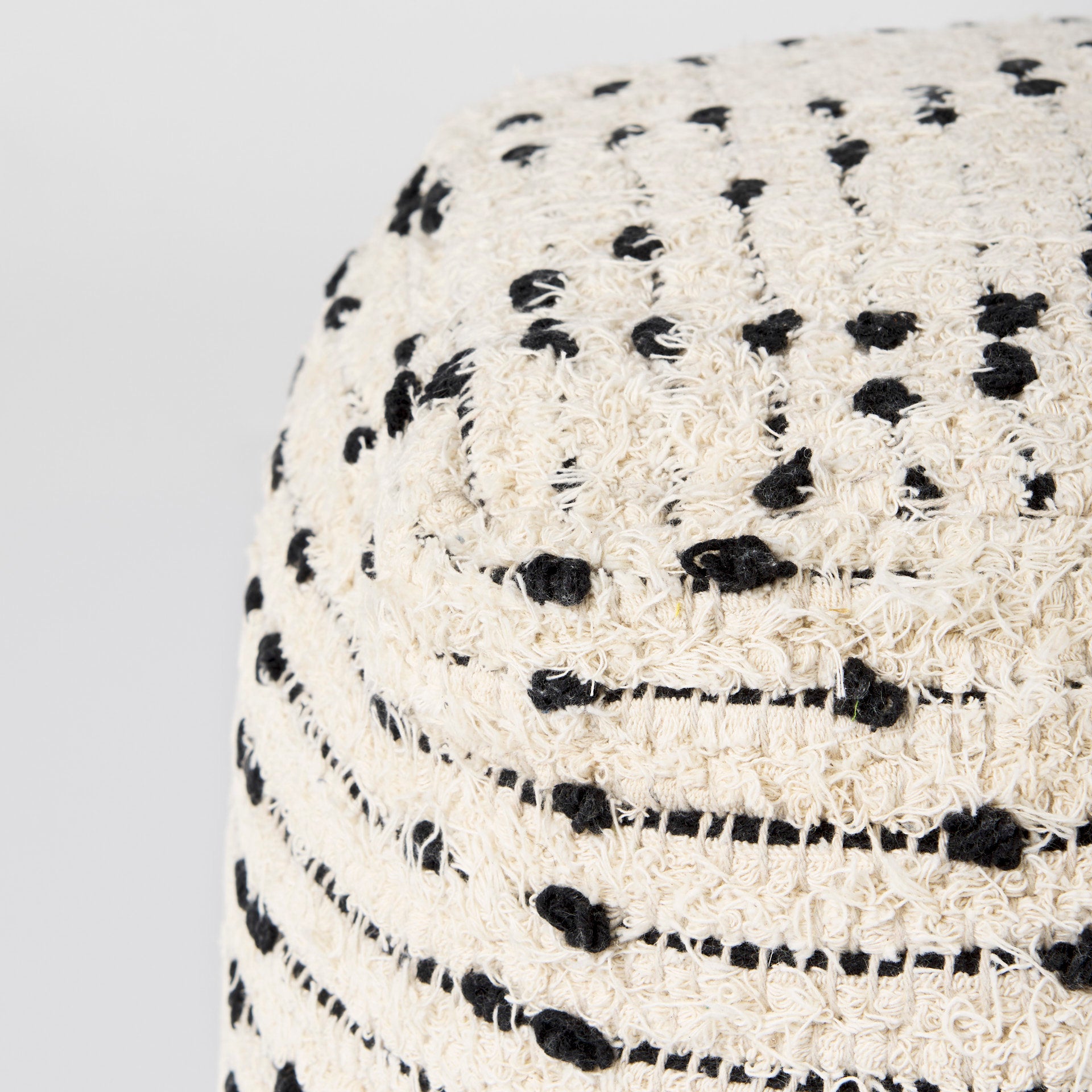 Aarohi Cream with Black Cotton Patterned Pouf Poufs Mercana , Black Friday Sale Mercana Furniture Sale, Old Bones Co, Mid Century Furniture Sale, Four Hands Furniture, Black Friday Sale Aarohi Cream with Black Cotton Patterned Pouf,Gus Sale, Perigold Aarohi Cream with Black Cotton Patterned Pouf Poufs Black Friday Sale , Perigold Sale Aarohi Cream with Black Cotton Patterned Pouf,Aarohi Cream with Black Cotton Patterned Pouf Lulu and Georgia, Burke Decor Sale Aarohi Cream with Black Cotton Patterned Pouf, w