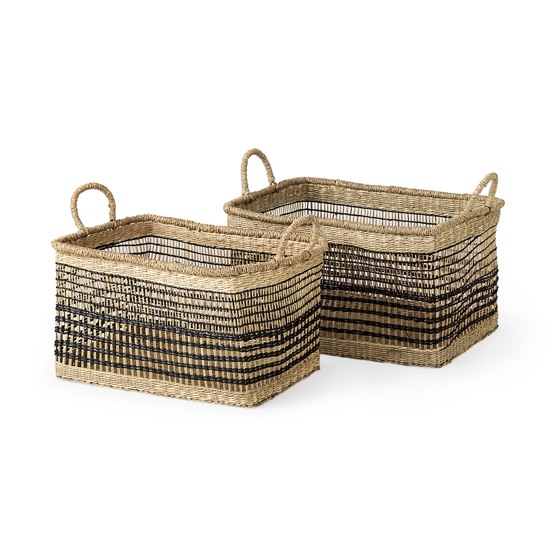 Nia Seagrass Rectangular Basket with Handles - Set of 2 Baskets Mercana , Black Friday Sale Mercana Furniture Sale, Old Bones Co, Mid Century Furniture Sale, Four Hands Furniture, Black Friday Sale Nia Seagrass Rectangular Basket with Handles - Set of 2,Gus Sale, Perigold Nia Seagrass Rectangular Basket with Handles - Set of 2 Baskets Black Friday Sale , Perigold Sale Nia Seagrass Rectangular Basket with Handles - Set of 2,Nia Seagrass Rectangular Basket with Handles - Set of 2 Lulu and Georgia, Burke Decor