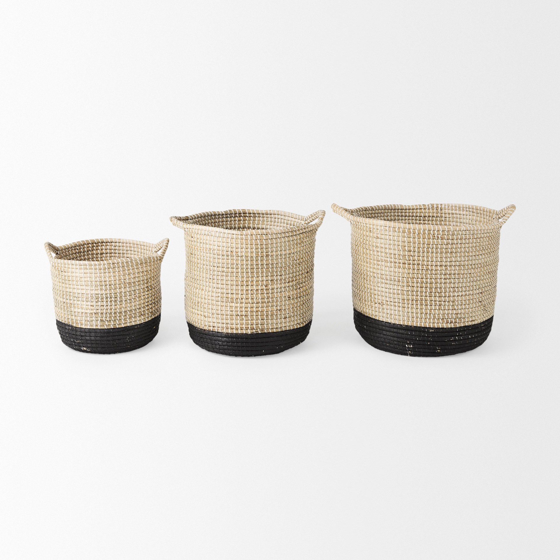Maddie Light Brown with Black Dipped Seagrass Round Basket - Set of 3 Baskets Mercana , Black Friday Sale Mercana Furniture Sale, Old Bones Co, Mid Century Furniture Sale, Four Hands Furniture, Black Friday Sale Maddie Light Brown with Black Dipped Seagrass Round Basket - Set of 3,Gus Sale, Perigold Maddie Light Brown with Black Dipped Seagrass Round Basket - Set of 3 Baskets Black Friday Sale , Perigold Sale Maddie Light Brown with Black Dipped Seagrass Round Basket - Set of 3,Maddie Light Brown with Black