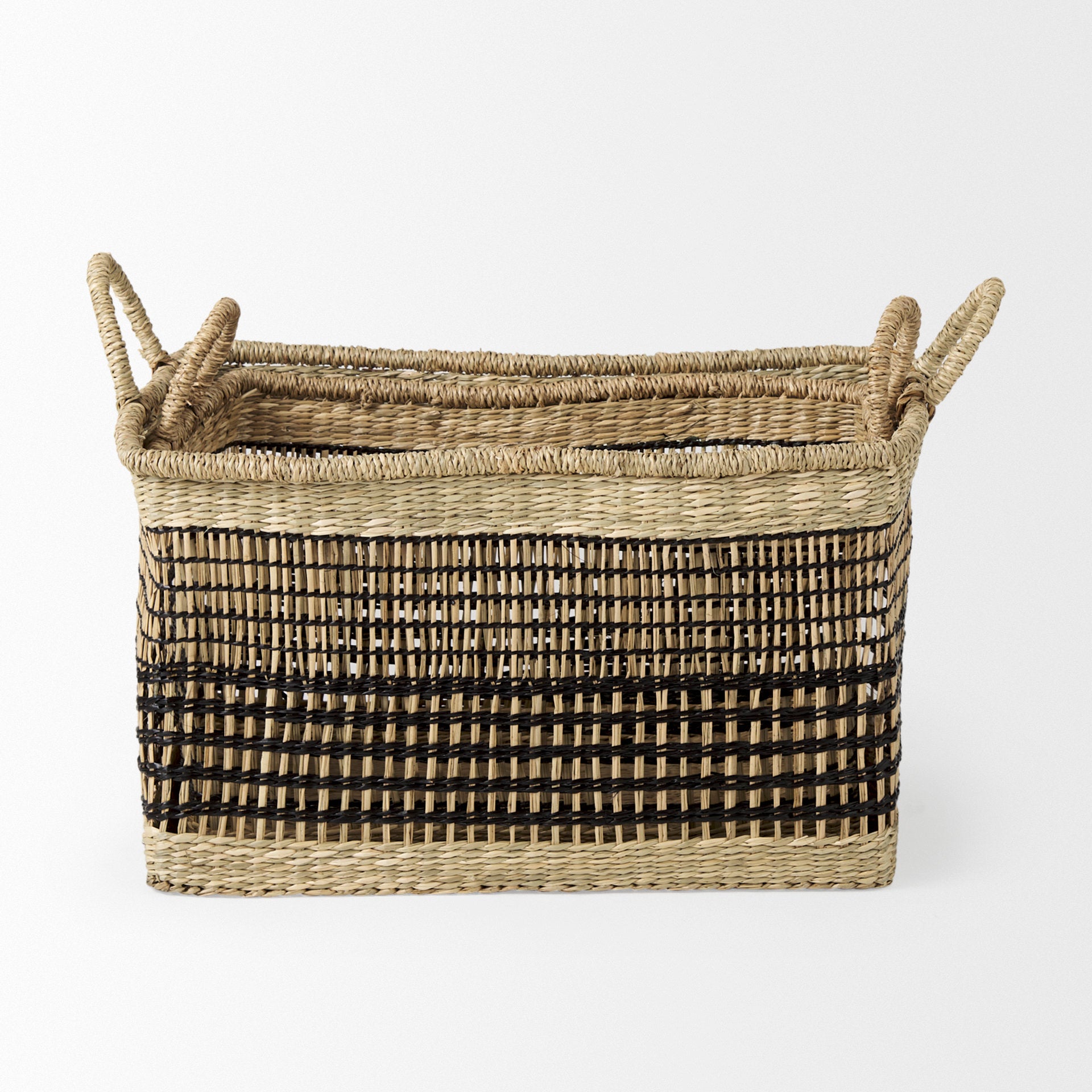 Nia Seagrass Rectangular Basket with Handles - Set of 2 Baskets Mercana , Black Friday Sale Mercana Furniture Sale, Old Bones Co, Mid Century Furniture Sale, Four Hands Furniture, Black Friday Sale Nia Seagrass Rectangular Basket with Handles - Set of 2,Gus Sale, Perigold Nia Seagrass Rectangular Basket with Handles - Set of 2 Baskets Black Friday Sale , Perigold Sale Nia Seagrass Rectangular Basket with Handles - Set of 2,Nia Seagrass Rectangular Basket with Handles - Set of 2 Lulu and Georgia, Burke Decor