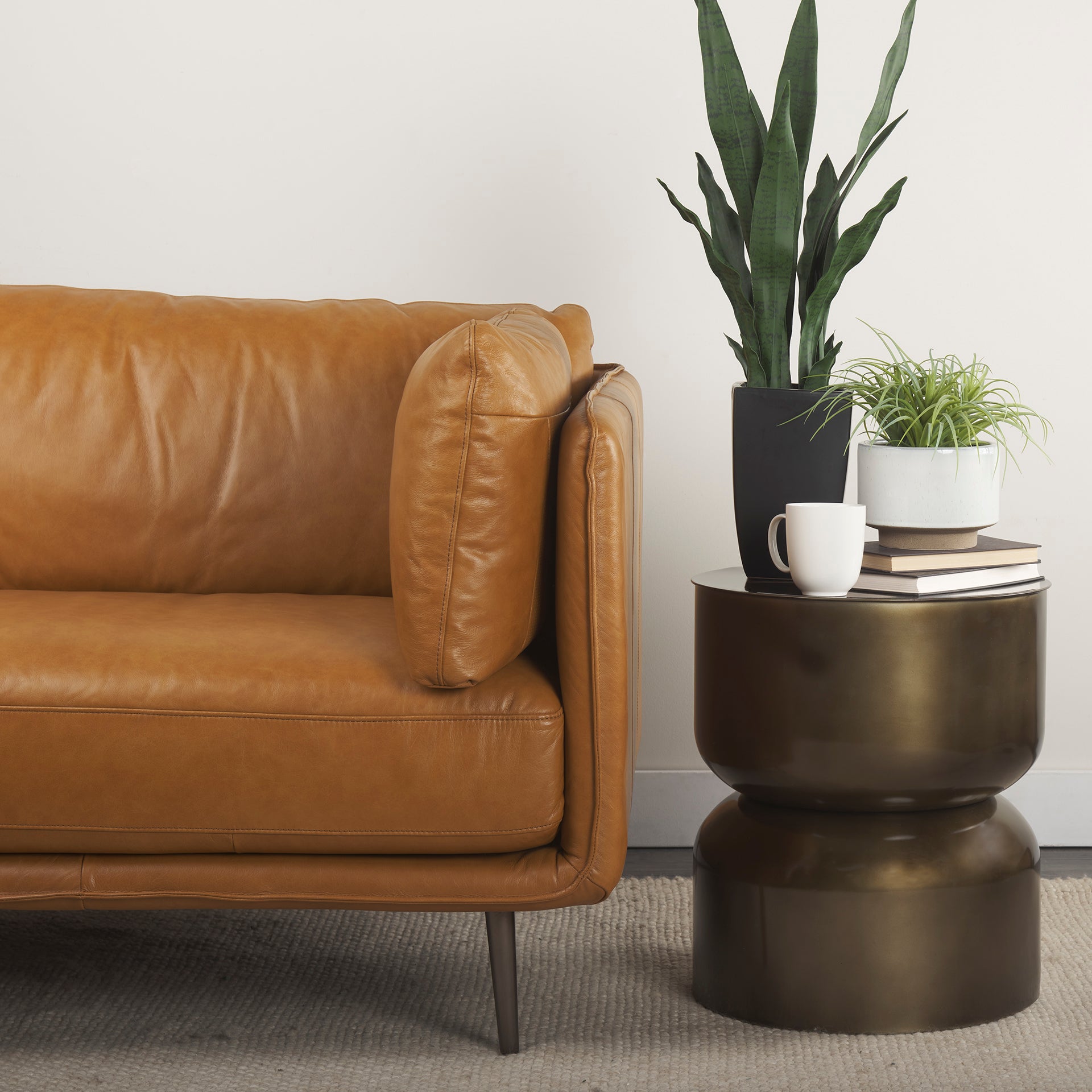 Catriona Gold Accent Hourglass Table