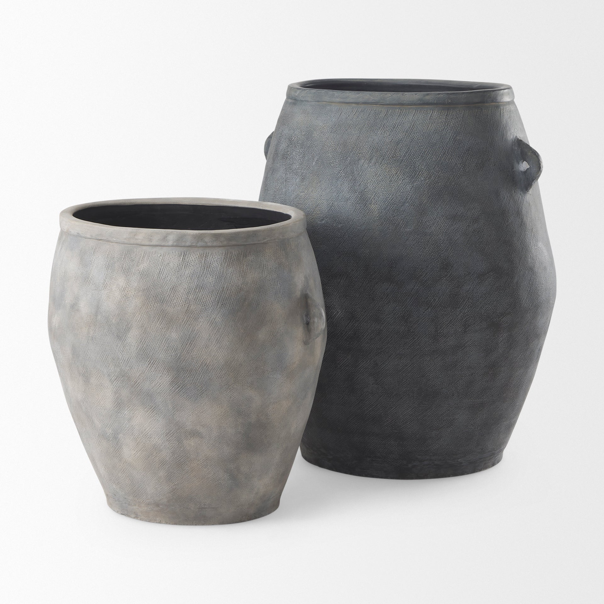 Zuma Light Gray Ceramic Floor Vase
