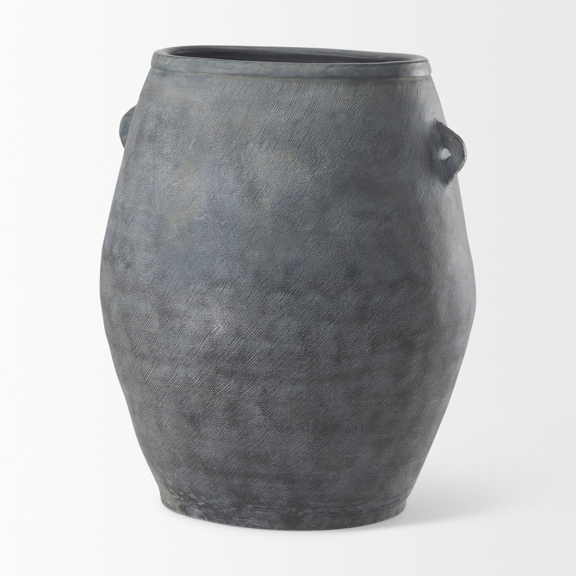 Zuma Dark Gray Ceramic Floor Vase