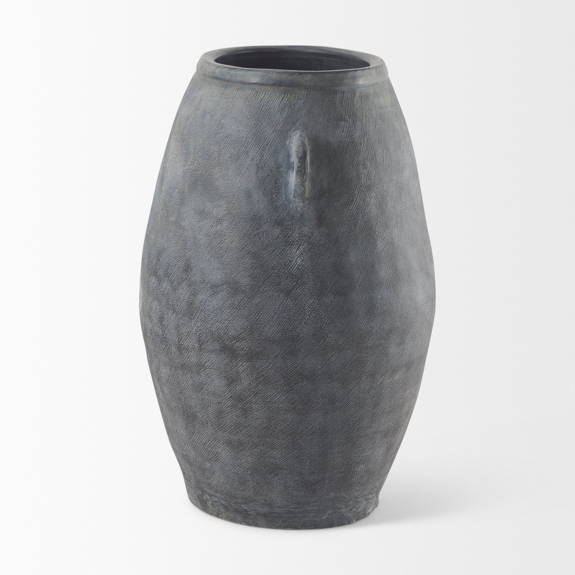 Zuma Dark Gray Ceramic Floor Vase