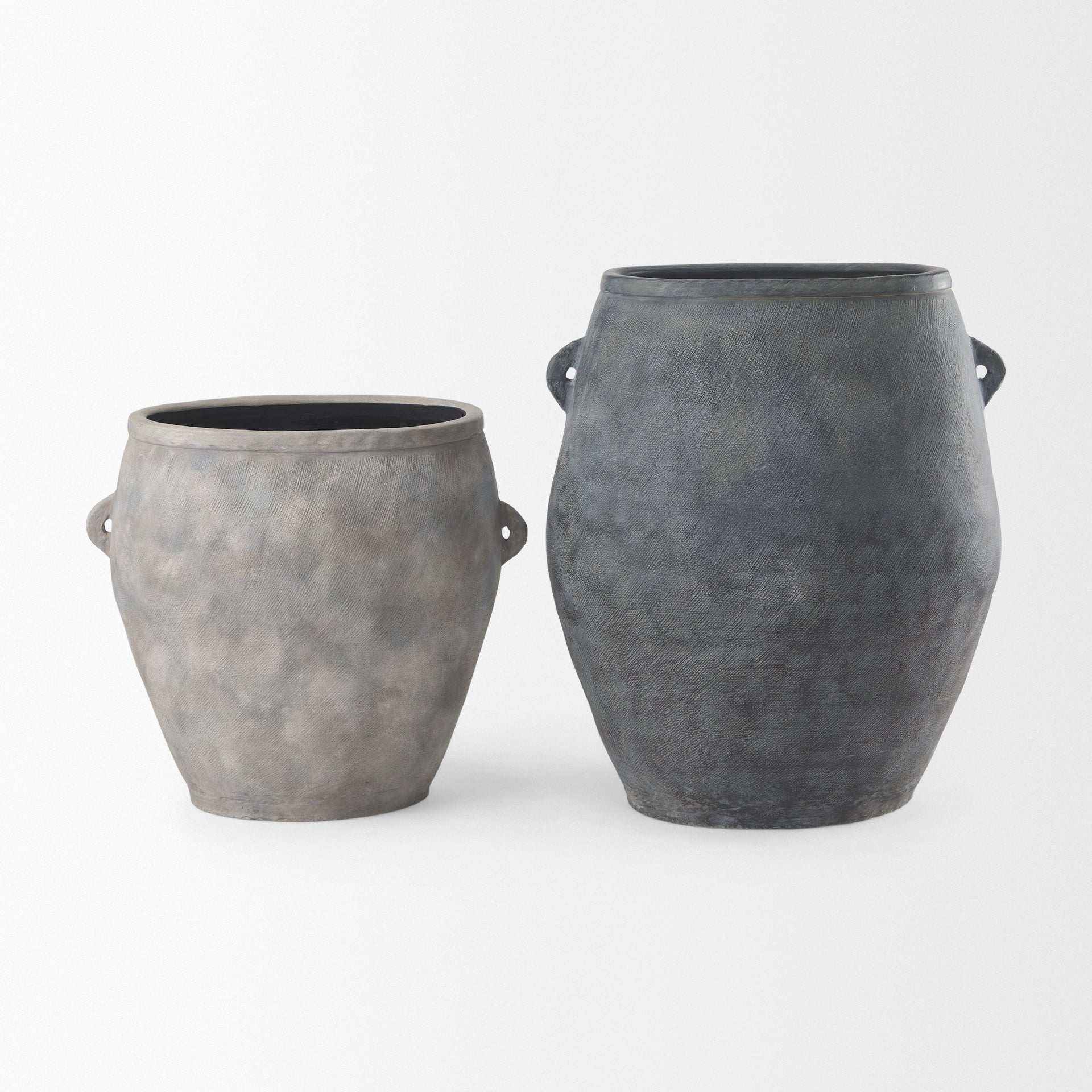 Zuma Dark Gray Ceramic Floor Vase
